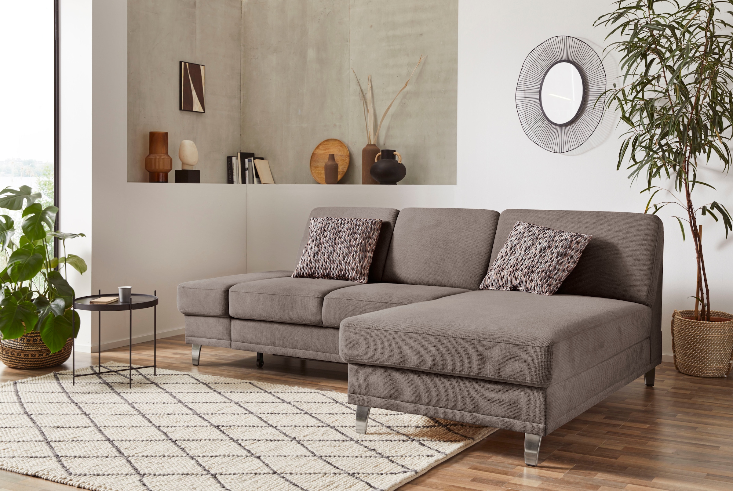 sit&more Ecksofa »Clio L-Form«, wahlweise mit Bettfunktion oder Vorziehsitz günstig online kaufen