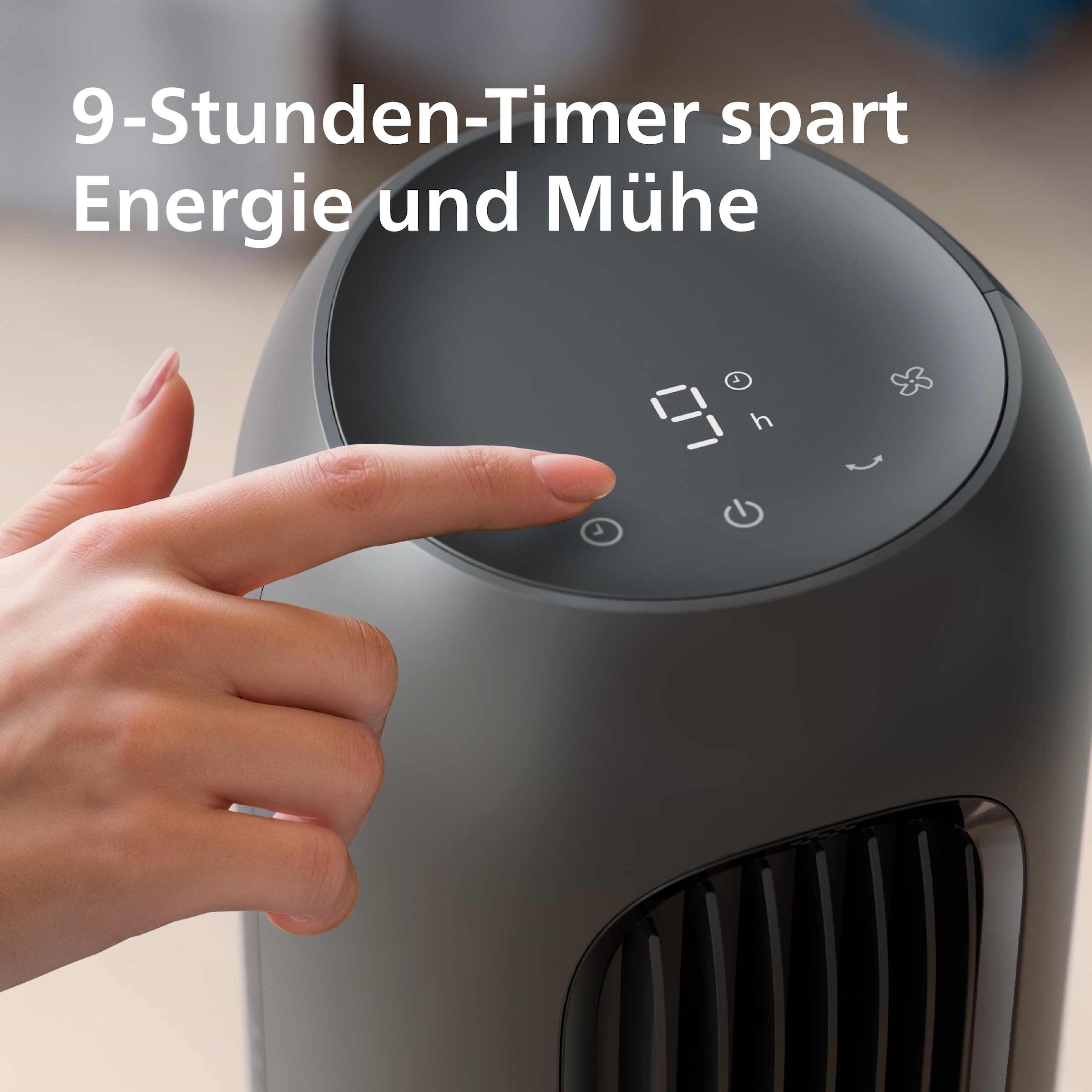 Philips Turmventilator »CX5550 Serie 5000 mit 5 Geschwindigkeiten u. Aromatherapie-Zusatz« Oszillierend, leise, mit Timer u. Fernbedienung