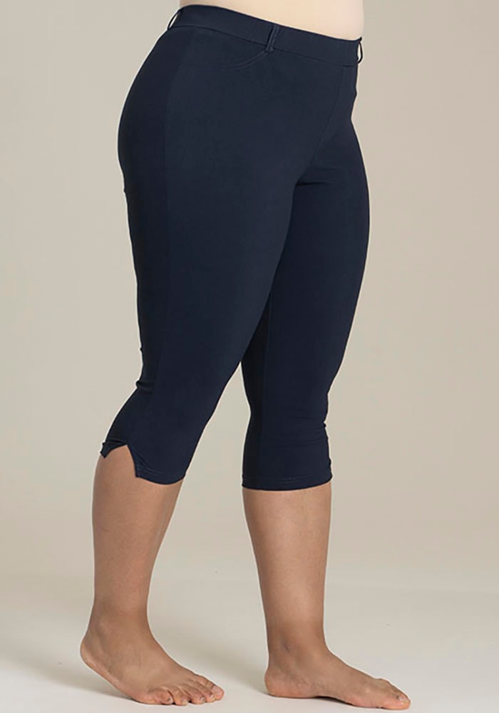 SANDGAARD Caprileggings  Sommerhose mit Elasthan und Schlitz