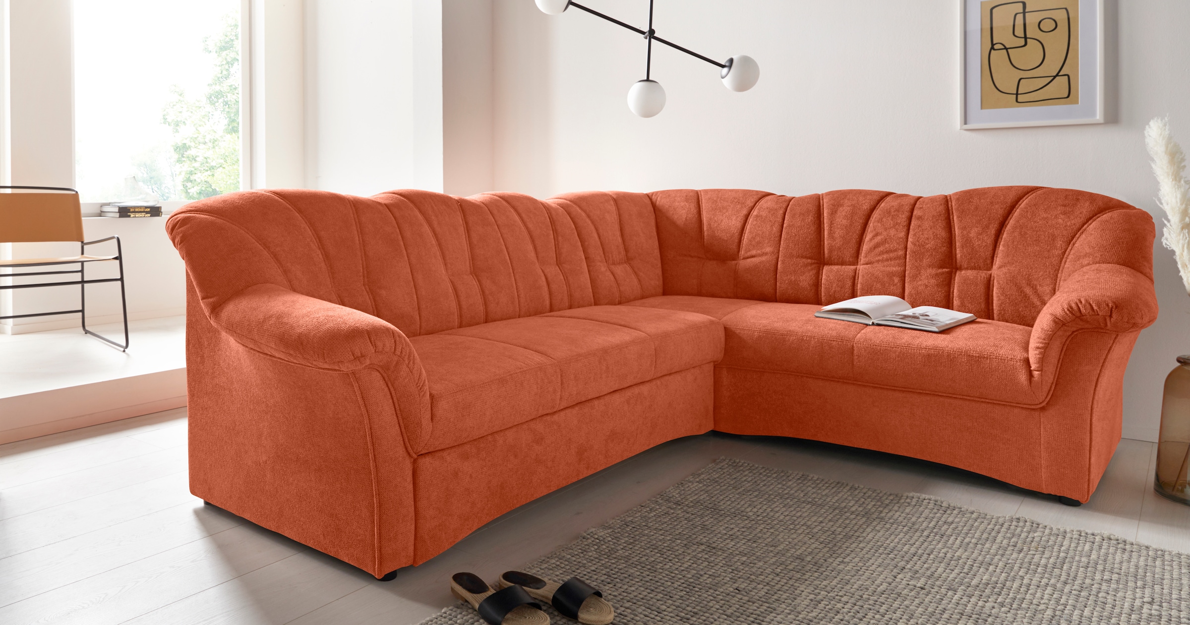 DOMO collection Ecksofa "Topper L-Form", mit Recamiere, wahlweise mit Schla günstig online kaufen