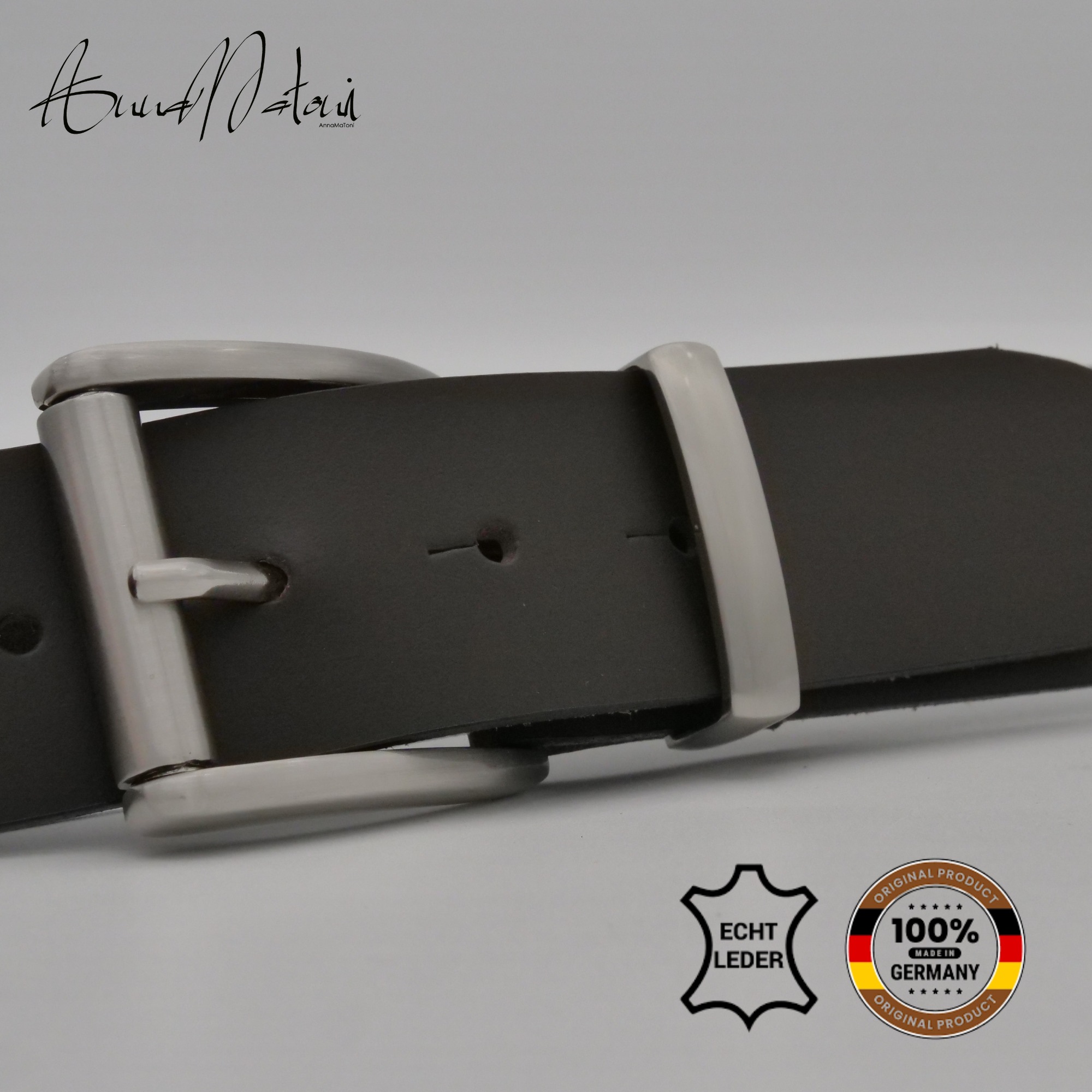 AnnaMatoni Ledergürtel »AnnaMatoni Herren Ledergürtel Zeitloses Design Gürtel 4cm breit«