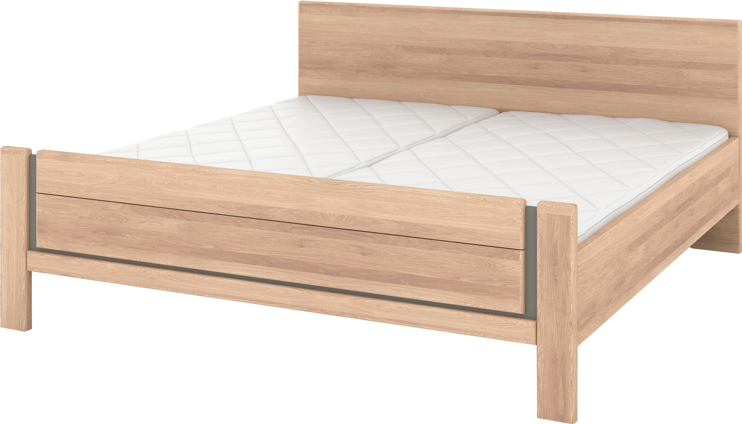 Musterring Holzbett »Sorrent, Bettgestell, Bettrahmen, teilmassiv Eiche«, ( günstig online kaufen
