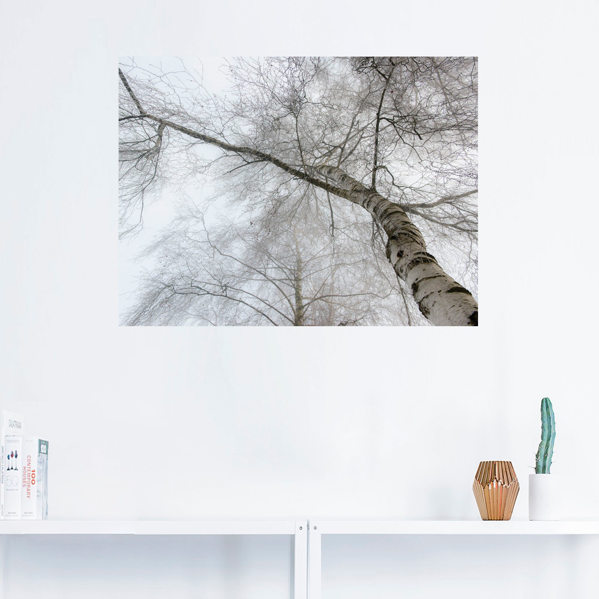Artland Wandbild »Winter Birke«, Bäume, (1 St.), als Leinwandbild, Wandaufkleber in verschied. Größen