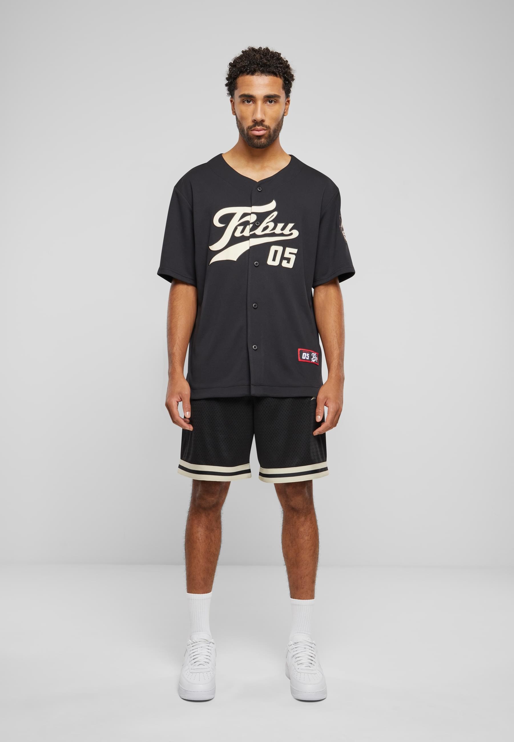 Fubu T-Shirt »Fubu Herren FM241-007-2 Fubu Varsity Baseball Jersey« 1 Stk.