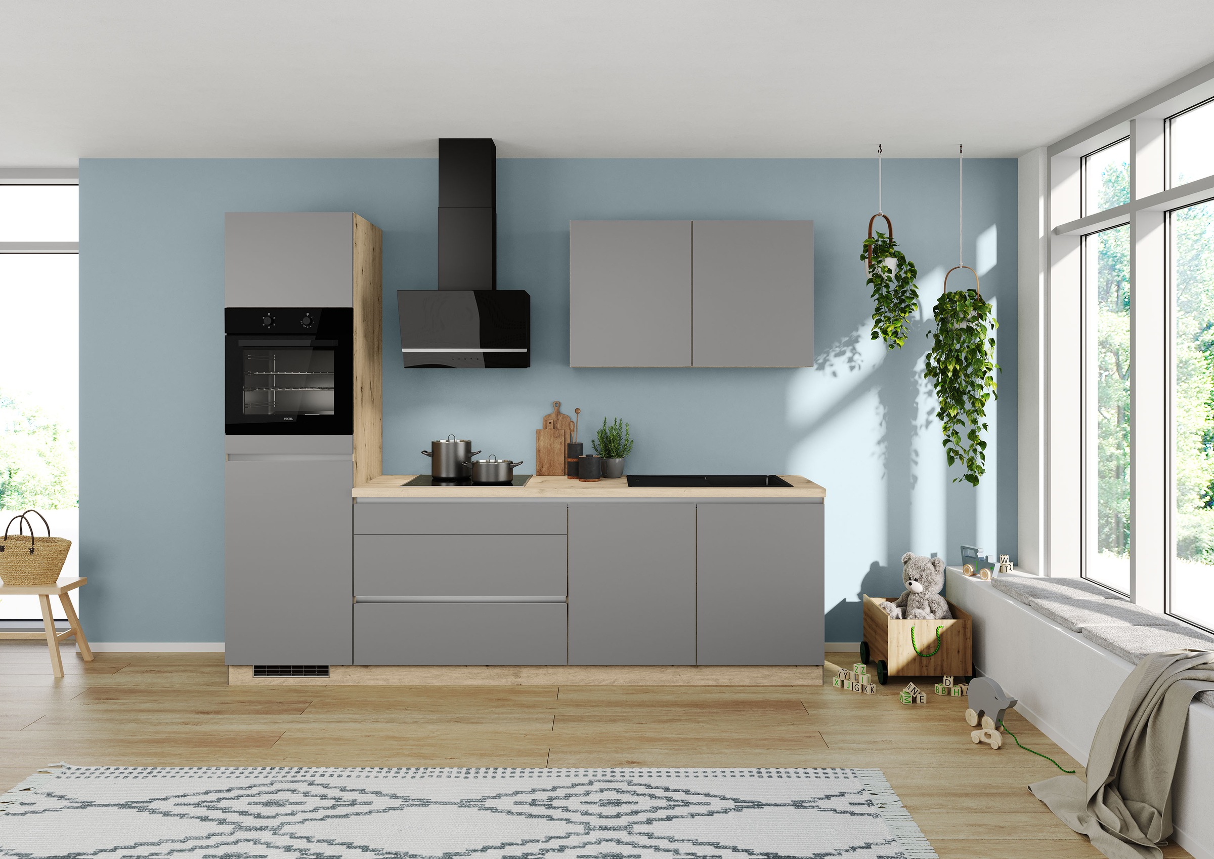 IMPULS KÜCHEN Küchenzeile »"Dublin", Anti Fingerprint Oberfläche, Schubkäst günstig online kaufen