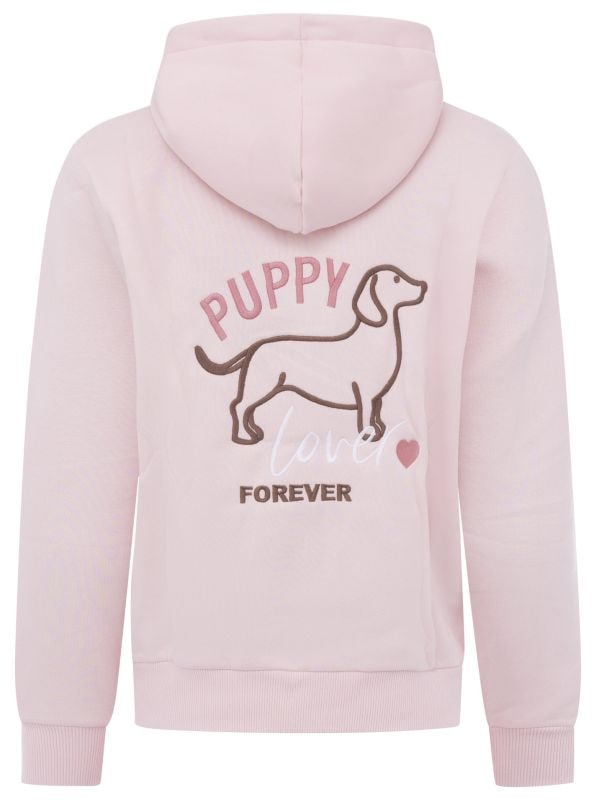 Zwillingsherz Sweatjacke »"Puppy Lover Forever"« Kapuze, Langarm, Reißverschluss, modisch, Kordelzug