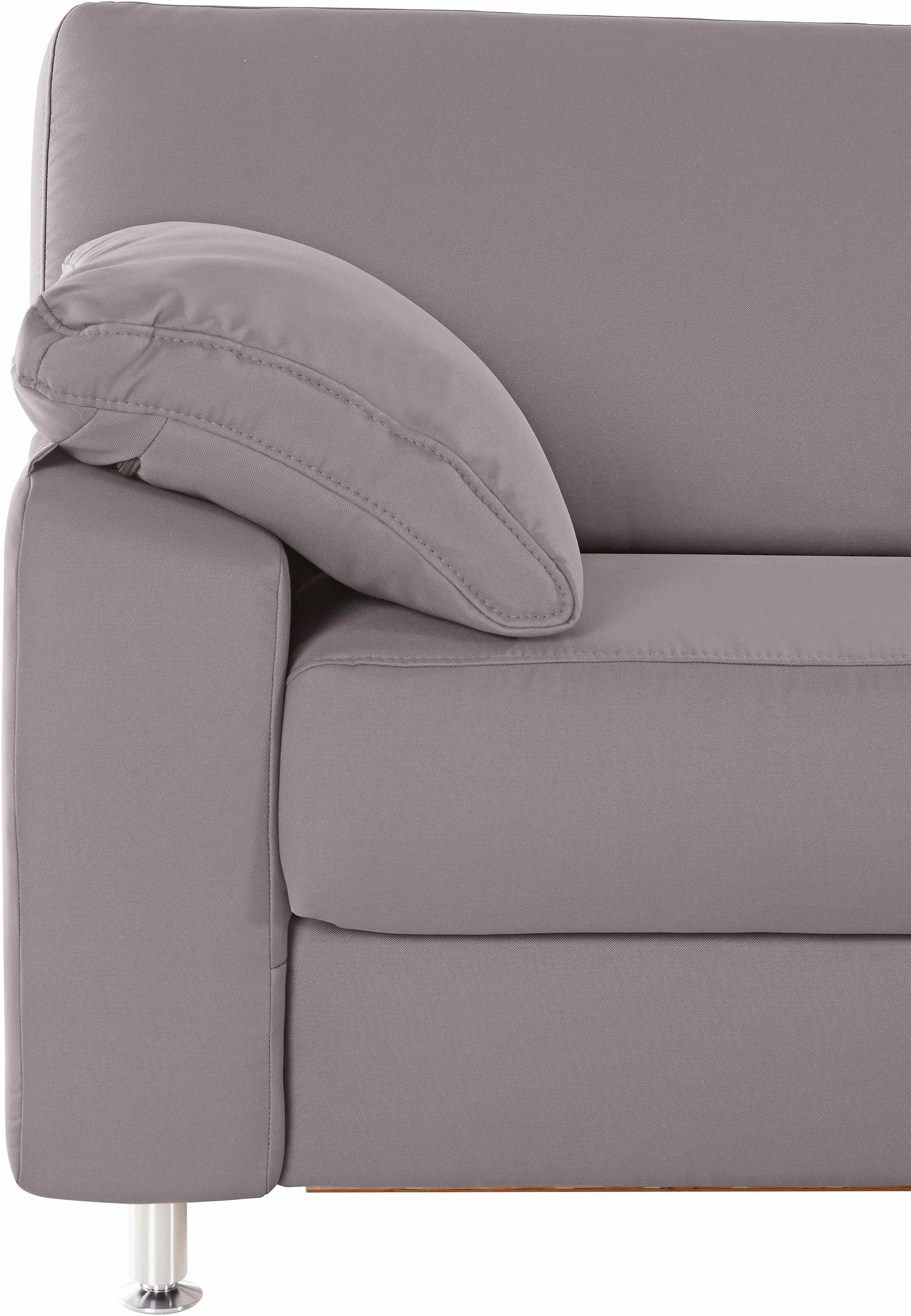sit&more Ecksofa »Belfort L-Form«, wahlweise mit Vorziehsitz und Bettkasten