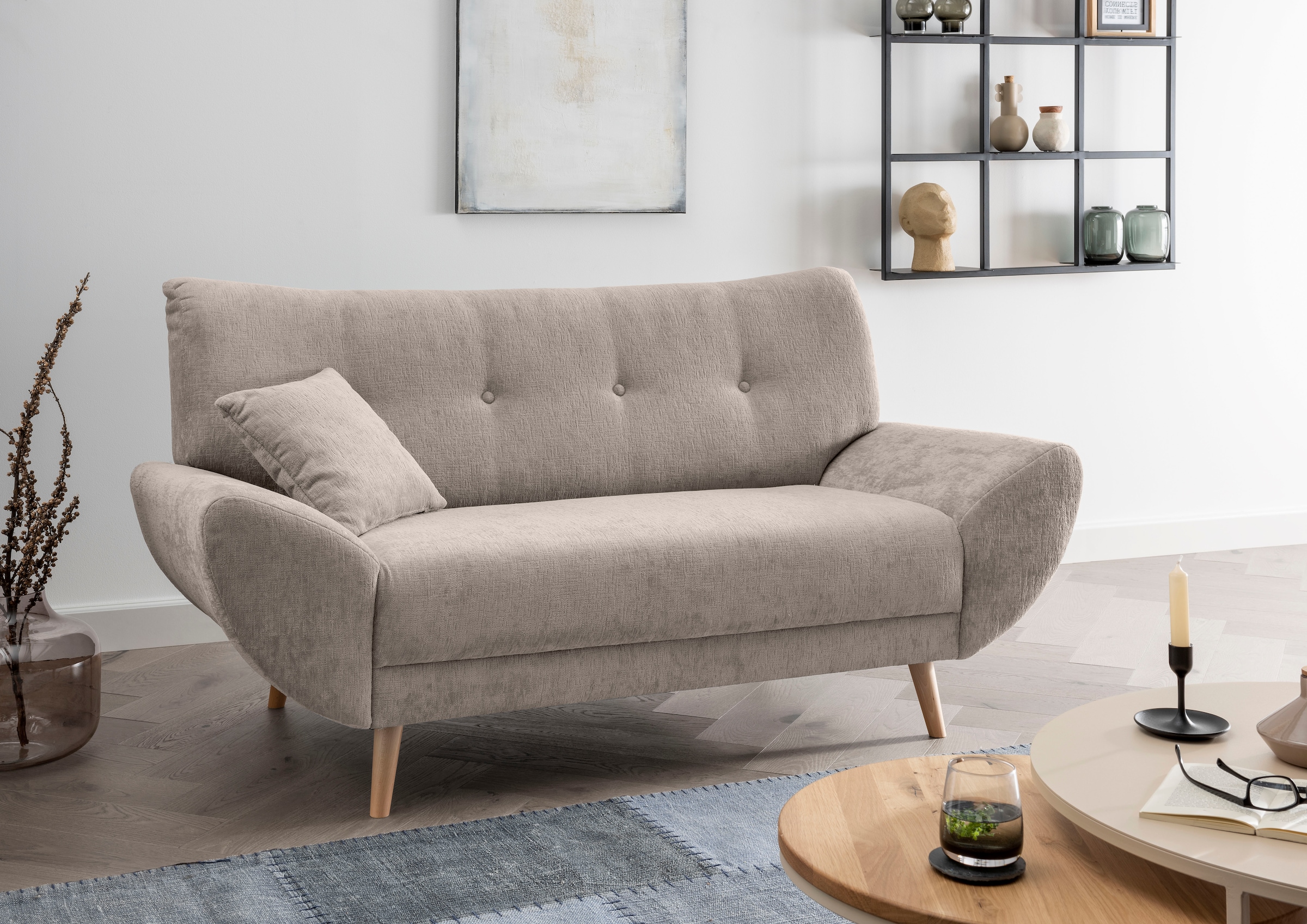 Home affaire Polstergarnitur »Basta« 3-2-1, 3 tlg. tlg. günstig online kaufen