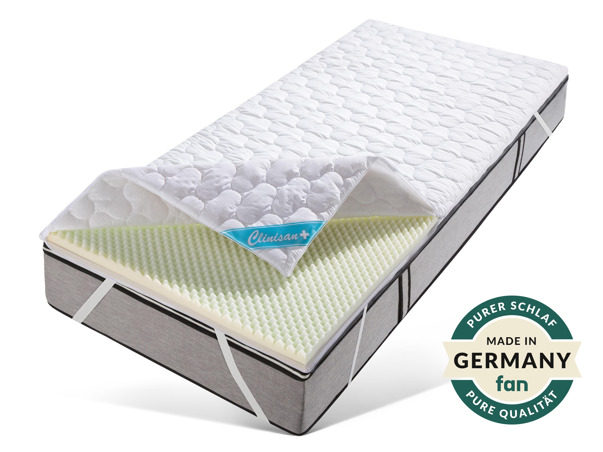fan Topper »Clinisan Punktoflex, Bezug kochfest 95°«, (1 St.), kochfester Bezug - Druckentlastung durch Noppen-Struktur