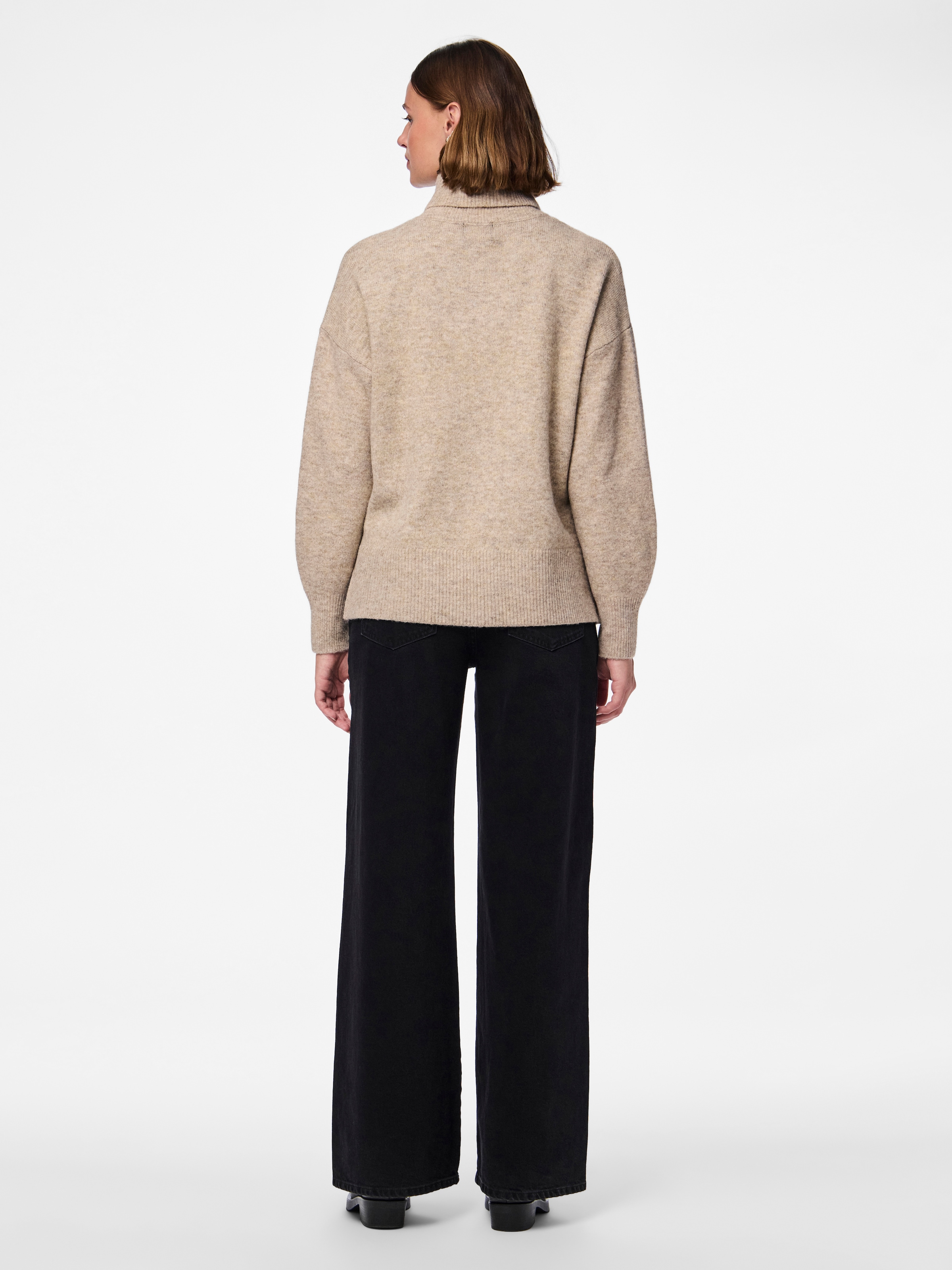 pieces Rollkragenpullover »PCMALOU LS ROLLNECK KNIT NOOS BC«