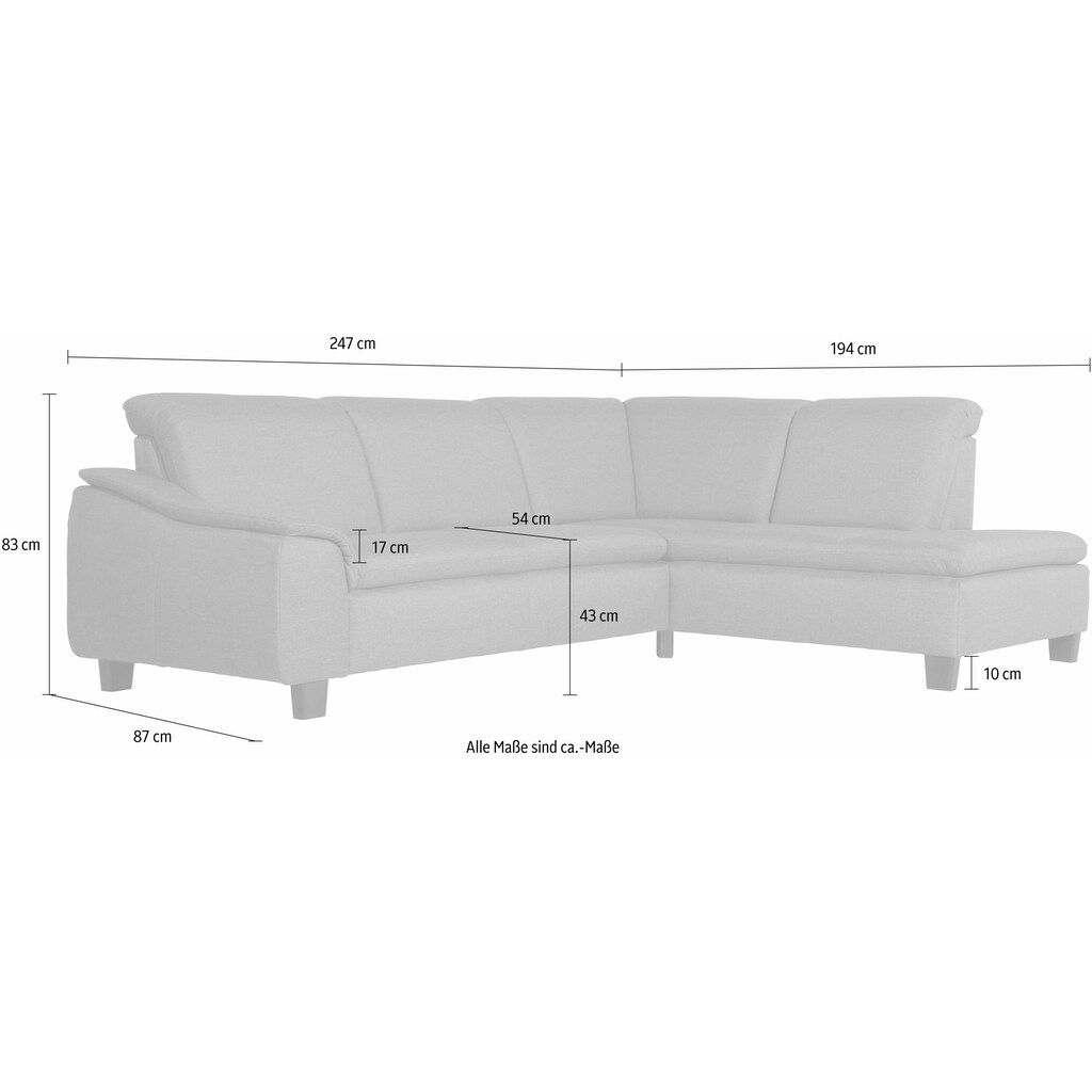 Max Winzer® Ecksofa »Alessio«