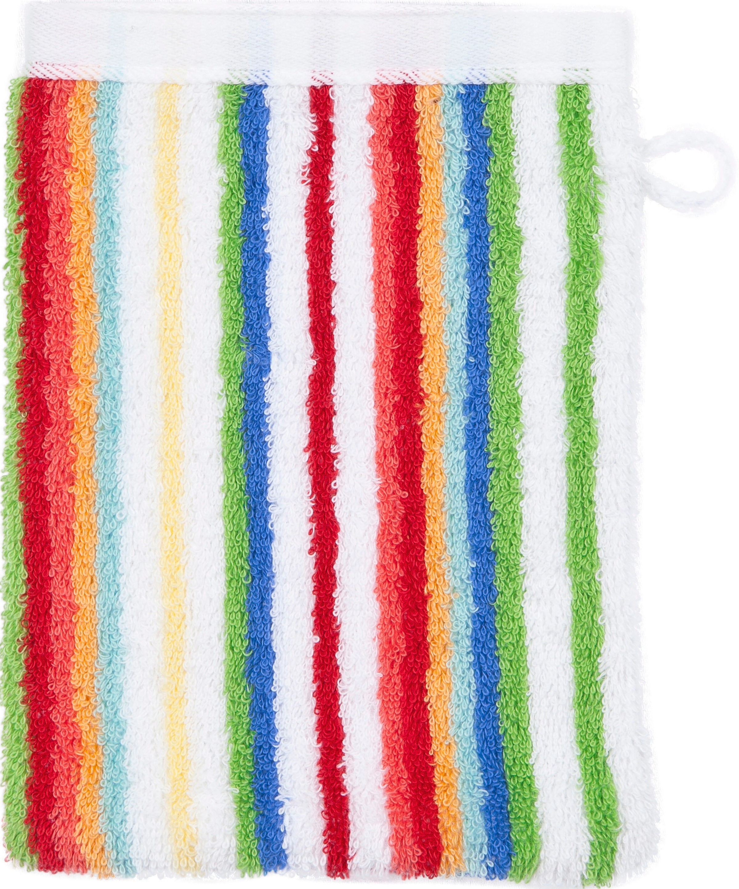 ROSS Waschhandschuh »Multicolor«, (6 St.), mit Streifen und gesticktem ROSS günstig online kaufen