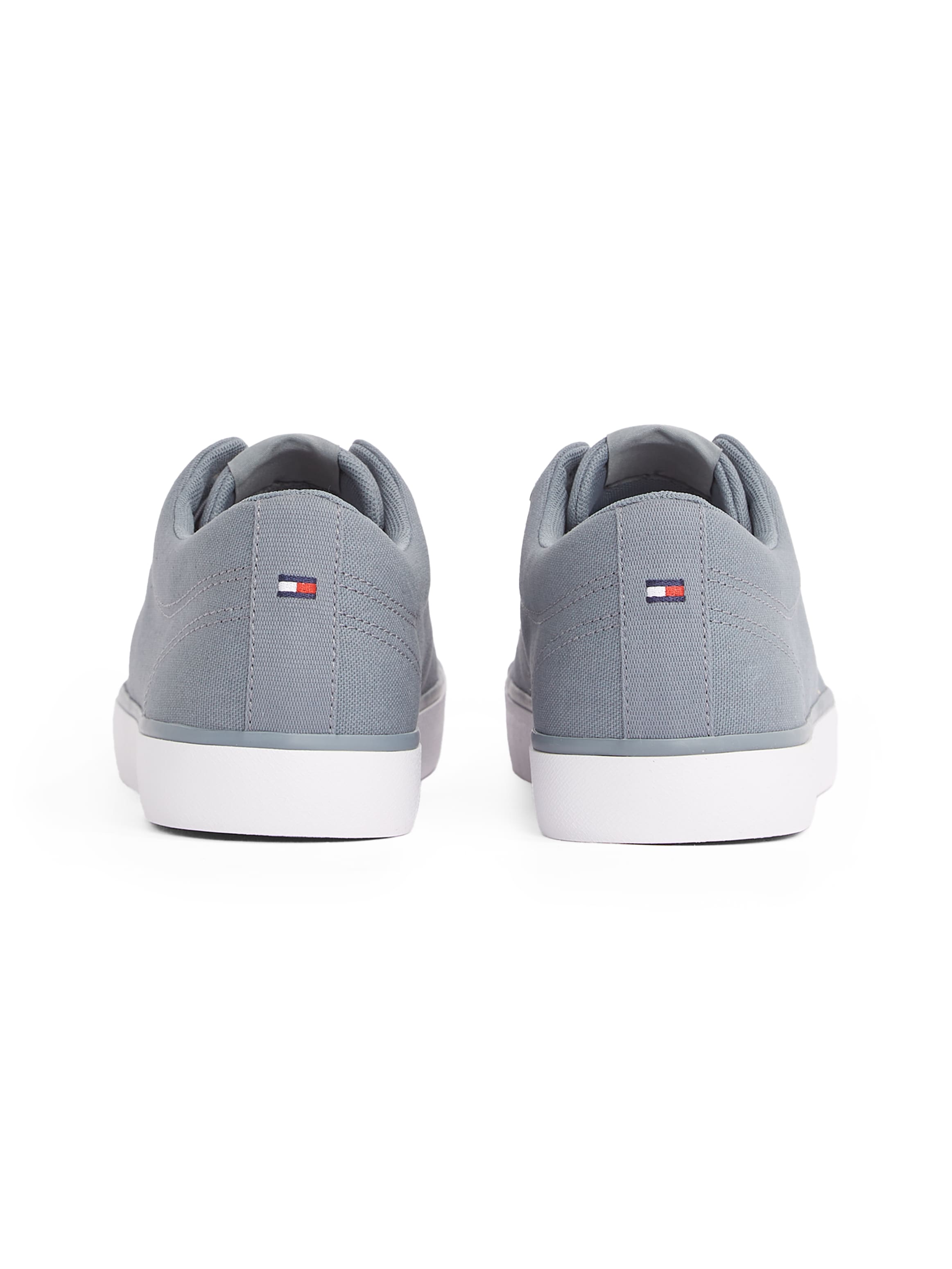 Tommy Hilfiger Sneaker »TH HI VULC LOW CORE CANVAS«, Freizeitschuh, Halbschuh, Schnürer mit weich gepolstertem Schaftrand