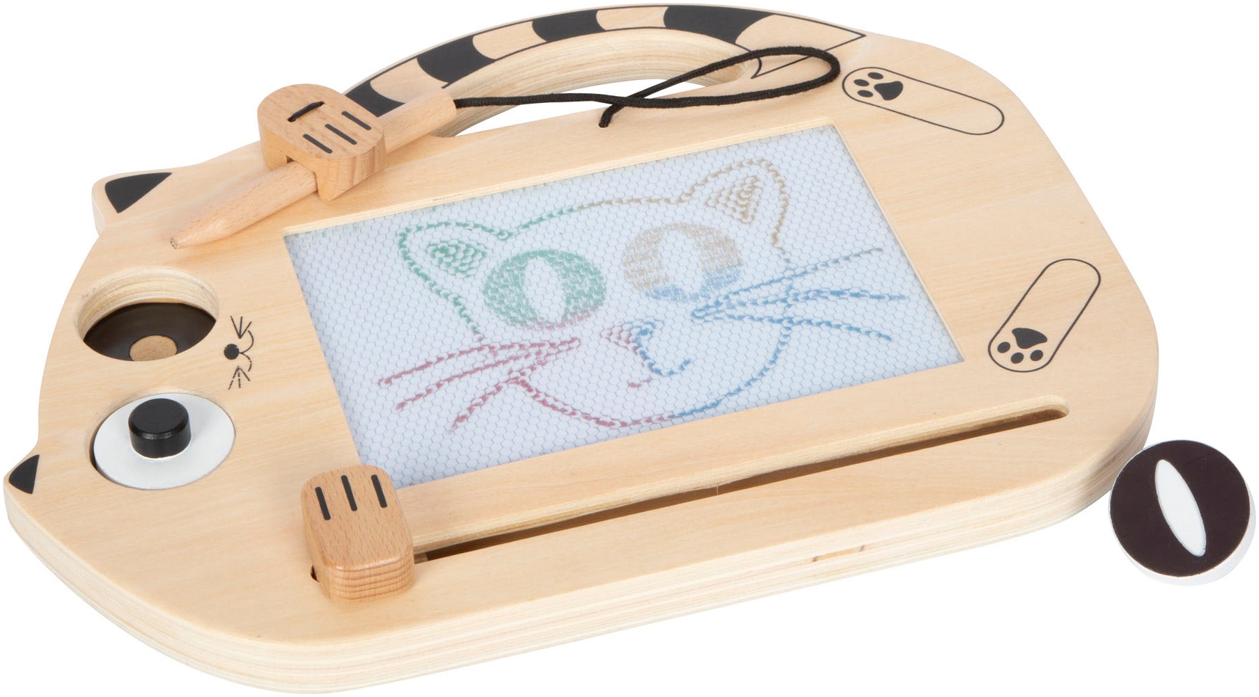 Small Foot Zaubertafel »Katze«, magnetisch, mit Tragegriff