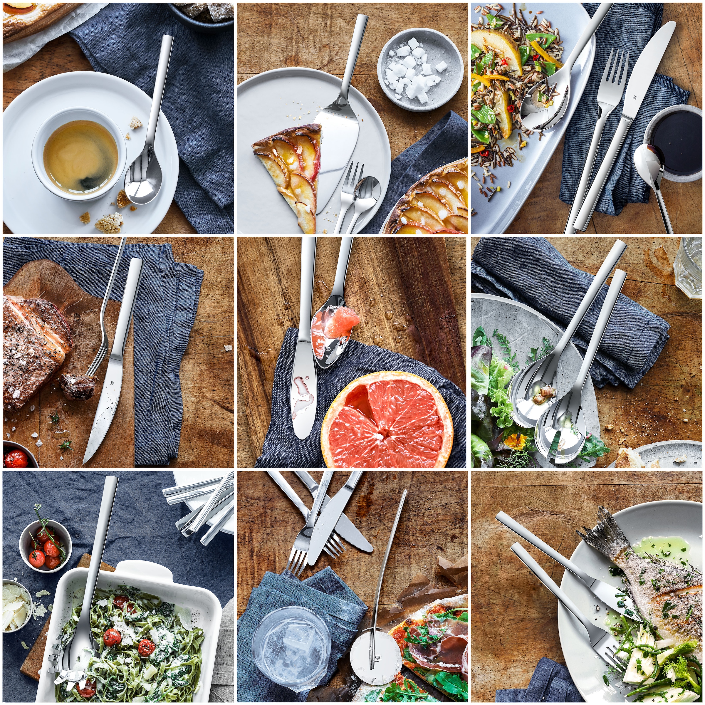 WMF Besteck-Set »Nuova«, (Set, 13 tlg.), 13-tlg., Cromargan Edelstahl rostfrei 18/10, Geschenkverpackung