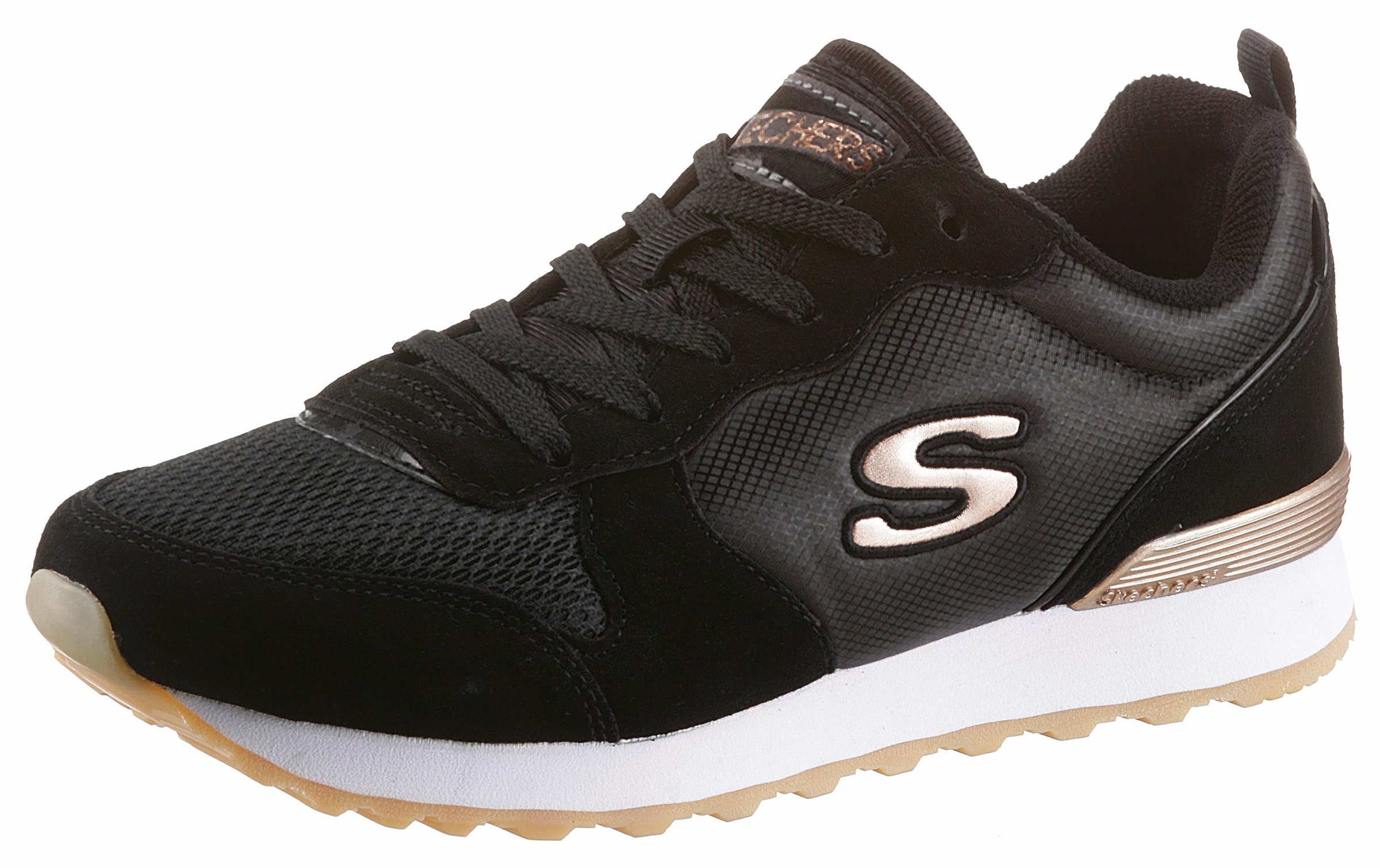 Skechers Sneaker »OG 85 - GOLDN GURL«, Freizeitschuh, Halbschuh, Schnürschuh mit Air-Cooled Memory Foam