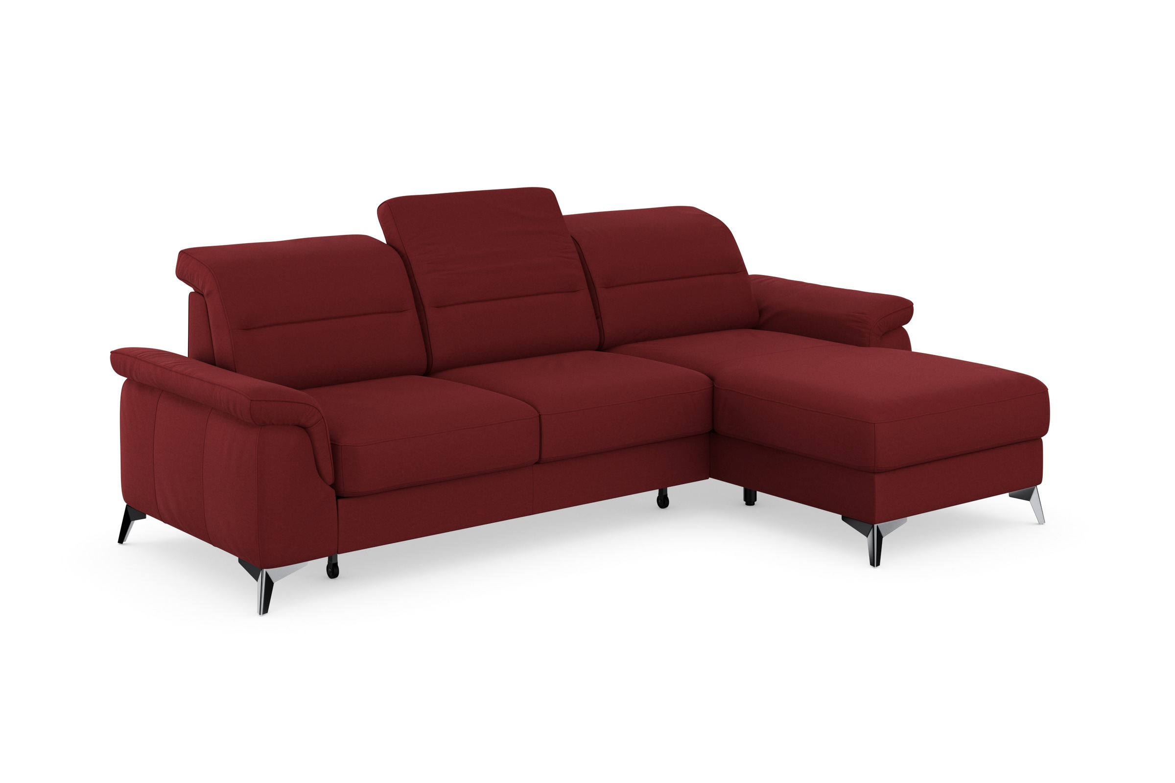 sit&more Ecksofa »Sinatra L-Form«, mit Recamiere, optinal mit Kopfteilverstellung und Armteilfunktion