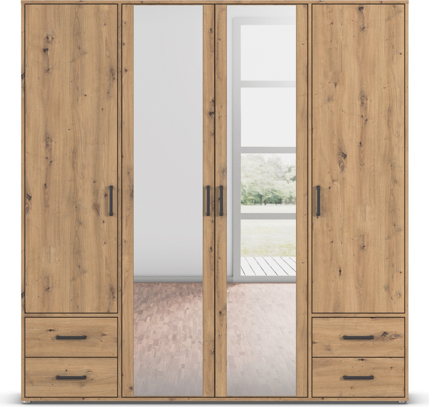 rauch Drehtürenschrank »Voyager«, (in 3 verschiedenen Ausstattungen BASIC/C günstig online kaufen