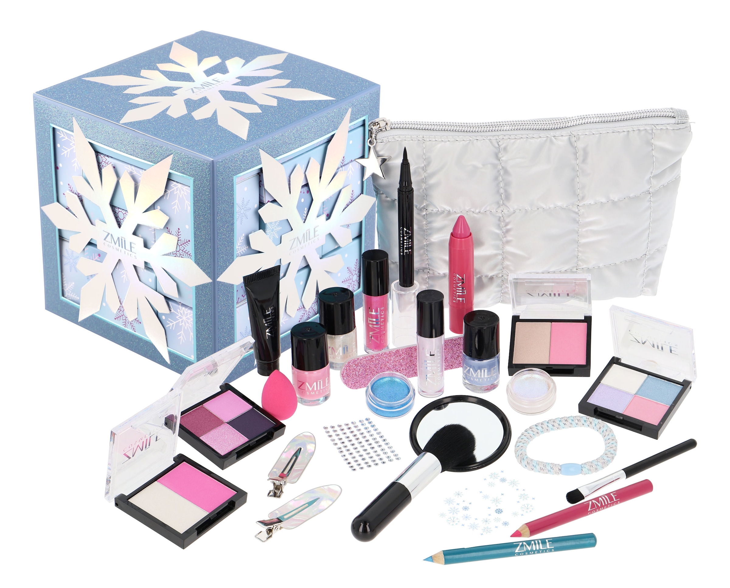 ZMILE COSMETICS Kosmetik-Adventskalender »ZMILE COSMETICS  Adventskalender Snow Flake Cube frosty white« ab 12 Jahren vegan