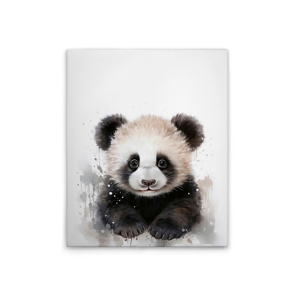 A.S. Création Leinwandbild »Baby Panda - Wandbild Schwarz Weiß Grau Keilrah günstig online kaufen