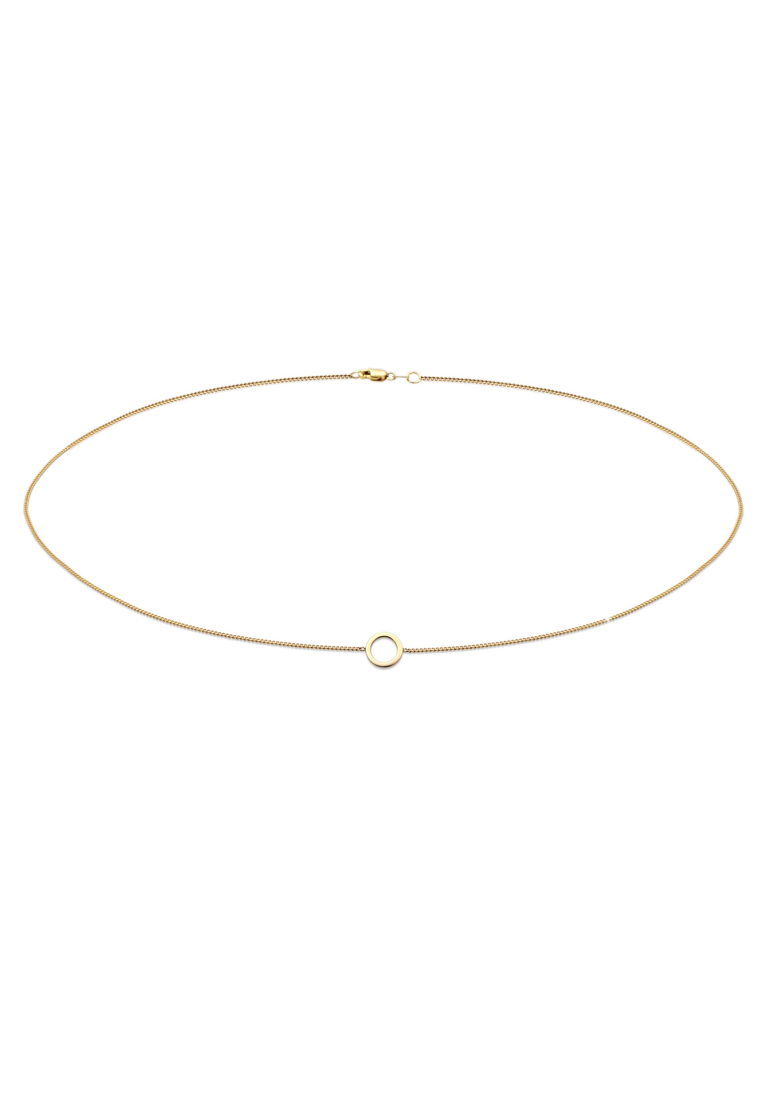 Kette mit 375 Online-Shop Panzerkette Geo Premium im Design Kreis Gelbgold« kaufen Elli Anhänger »Choker