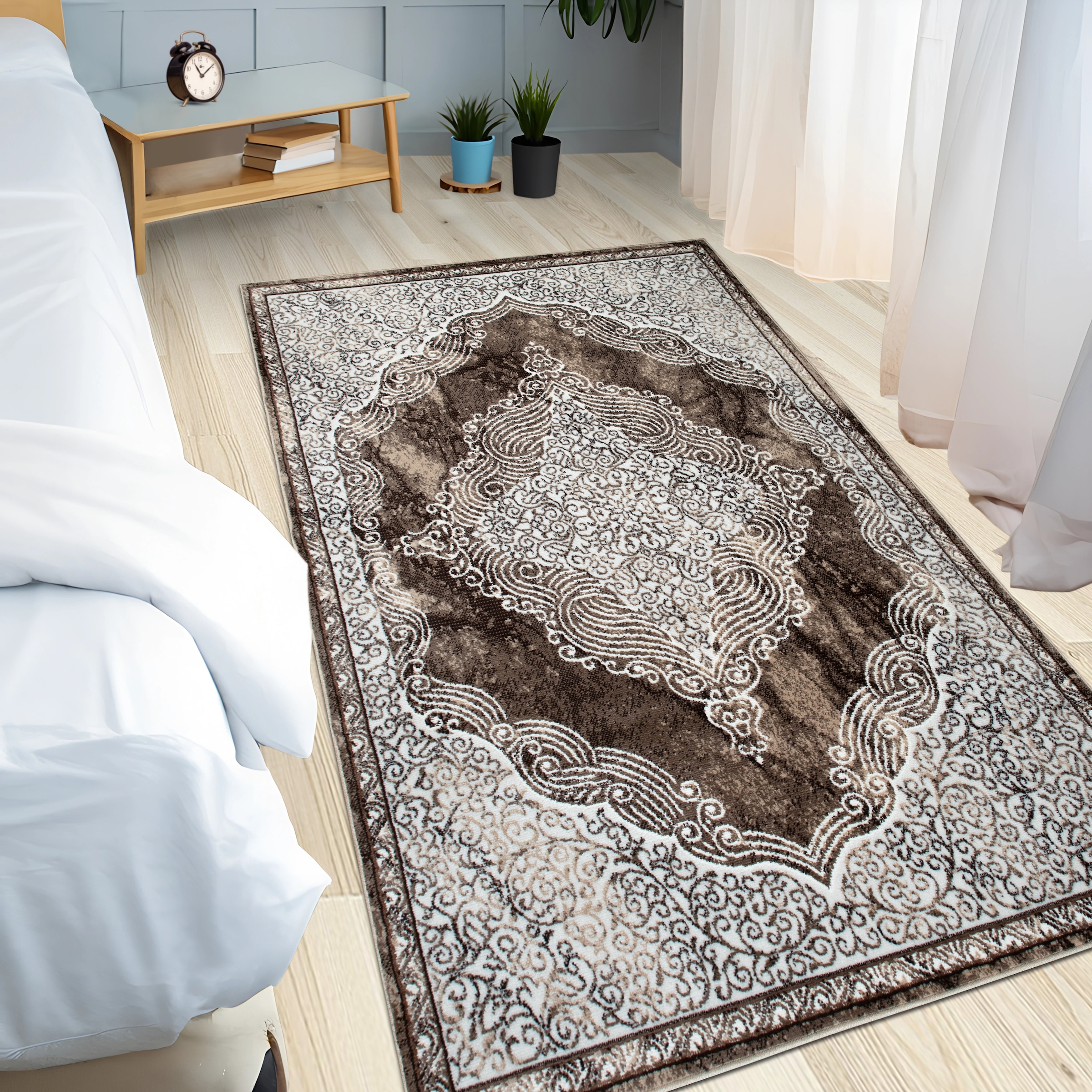 my home Teppich »Harvii, kurzflor«, rechteckig, 8 mm Höhe, Orient-Design, weiche Haptik, Wohnzimmer, Esszimmer, Schlafzimmer