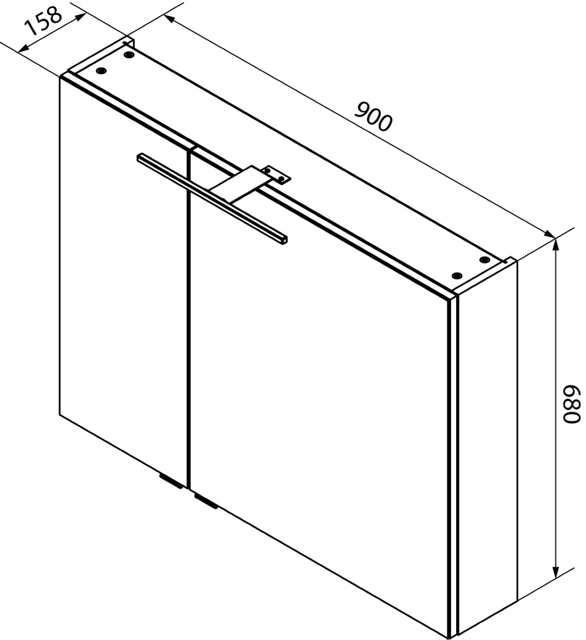 welltime Spiegelschrank »Lacona«