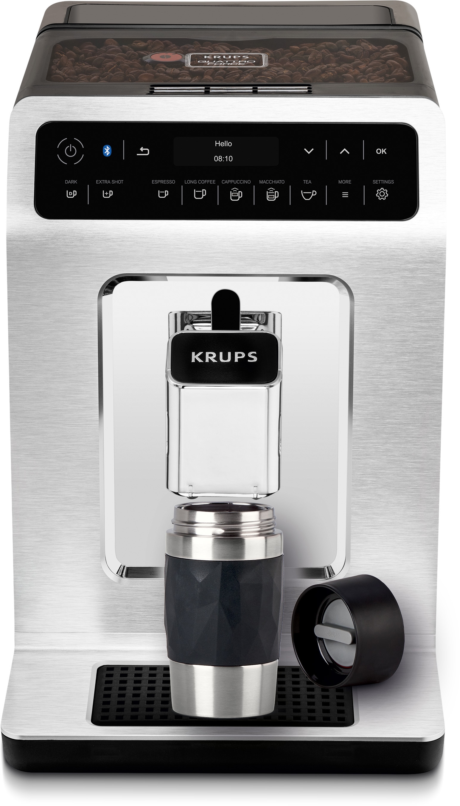 Emsa Thermobecher »Travel Mug Compact«, 0,3L, Edelstahl, 3h warm/6h kalt, 360°Trinköffnung, spülmaschinenfest