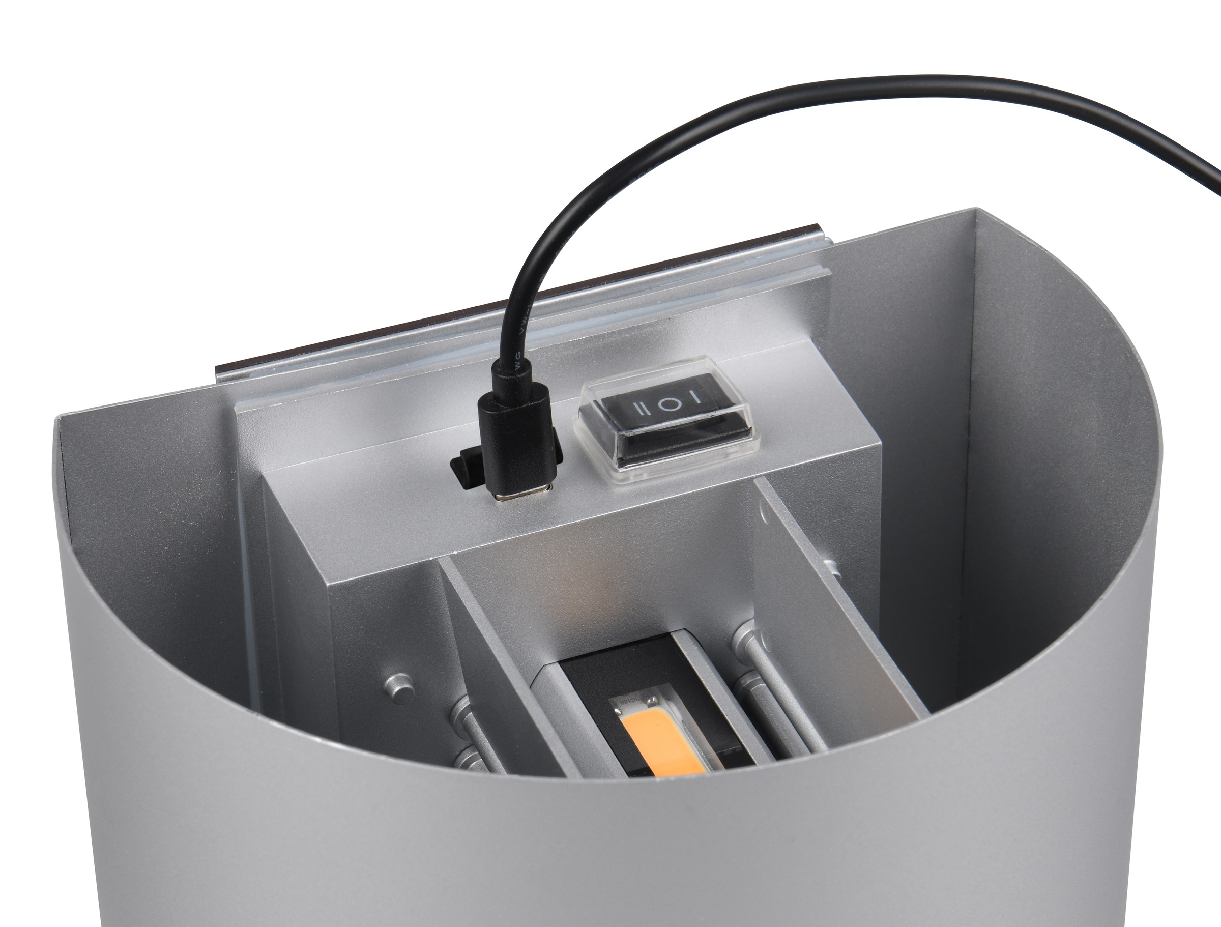 REALITY Leuchten LED Wandleuchte »TALENT, LED Wandlampe mit Magnet Wandhalterung, up-and-down Licht IP44«, 2 flammig, Leuchtmittel LED-Board | LED fest integriert, Bewegungsmelder Dämmerungssensor Akkubetrieb USB-Anschluss Schalter