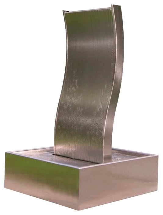 Ubbink Gartenbrunnen »GENOVA in Wellenform aus gebürstetem Edelstahl«