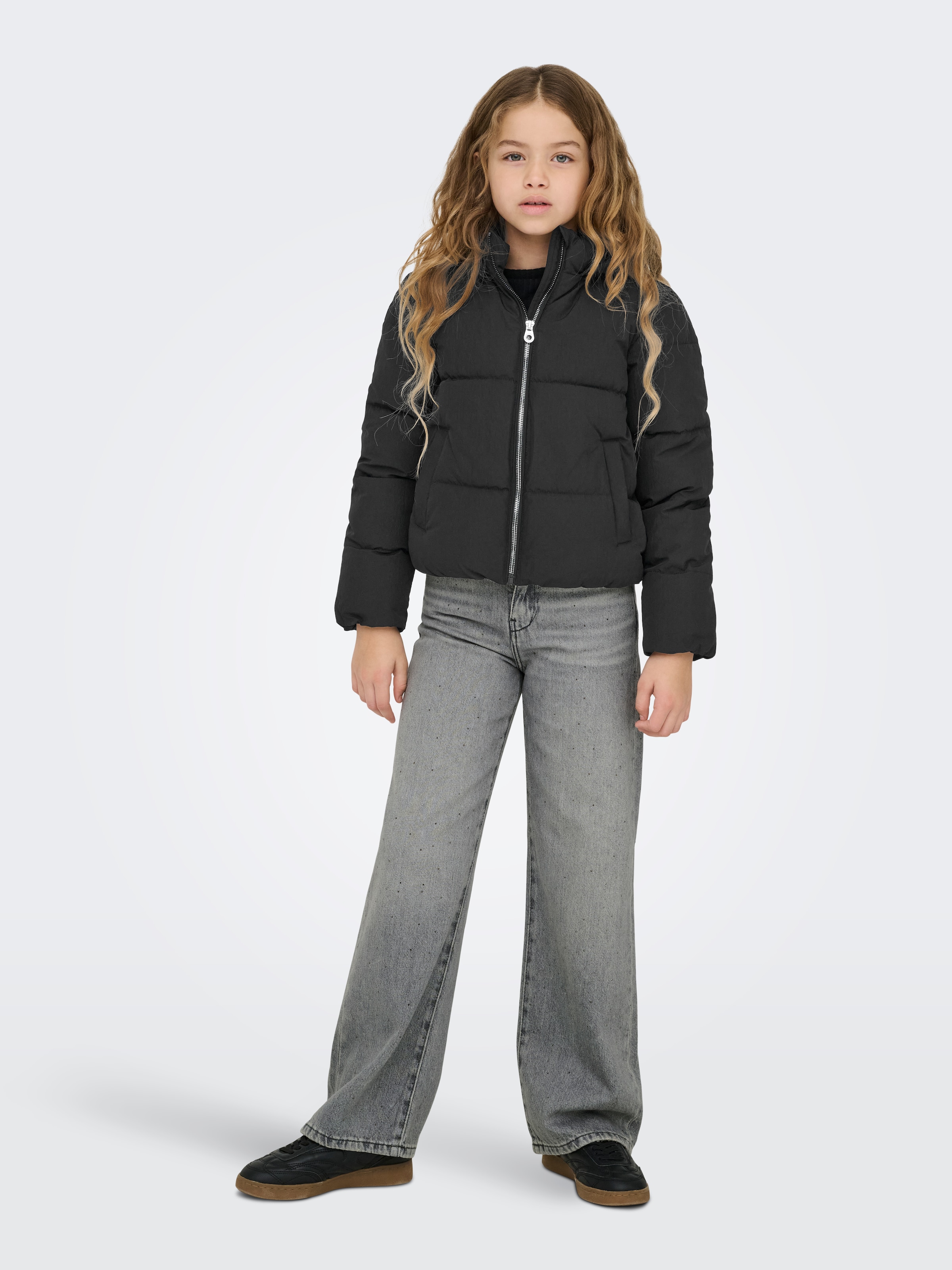 KIDS ONLY Steppjacke »KOGDOLLY SHORT PUFFER JACKET OTW« mit Kapuze