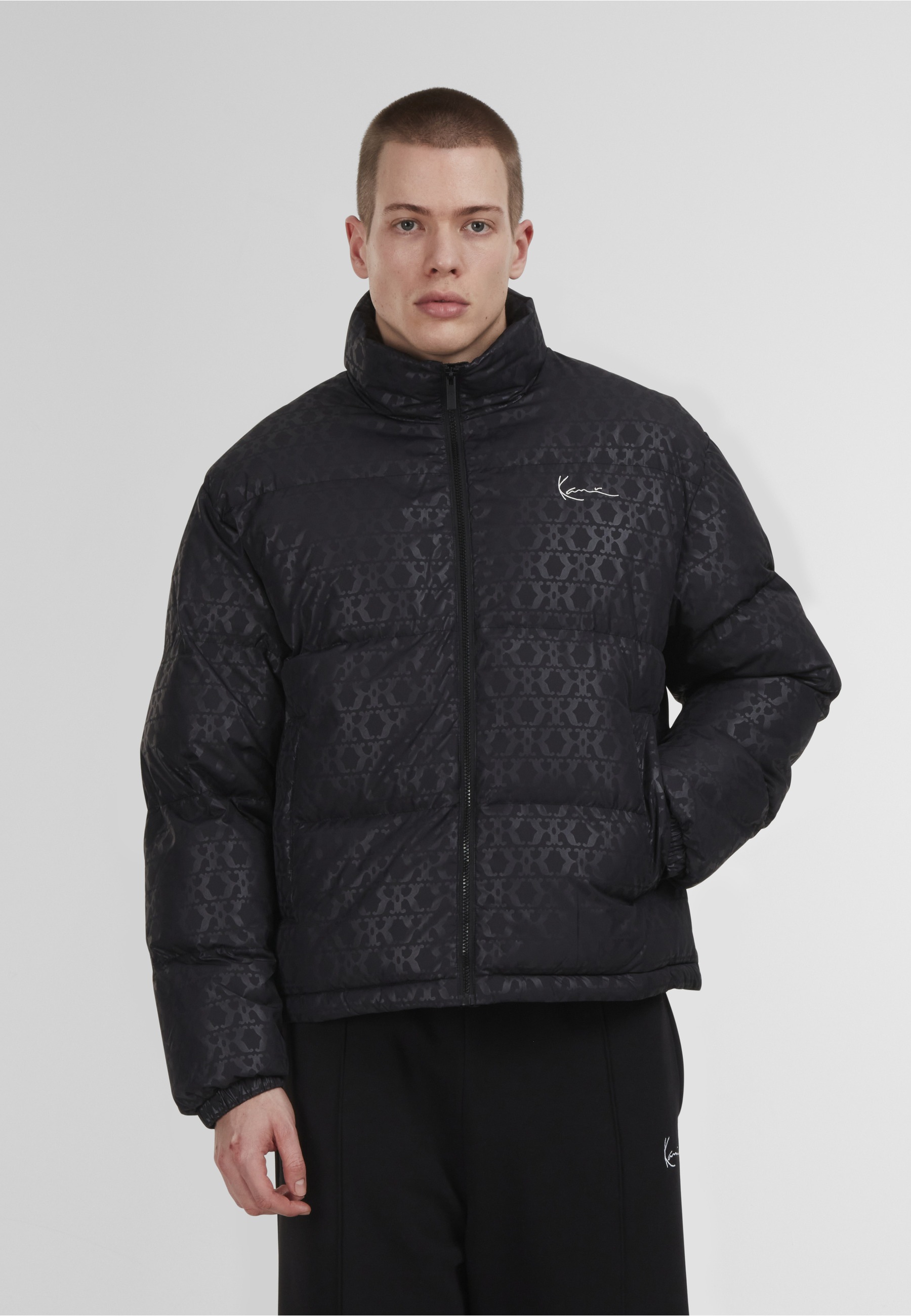 Karl Kani Winterjacke »Karl Kani Aop Signature Puffer Jacket« 1 Stk. tlg. ohne Kapuze