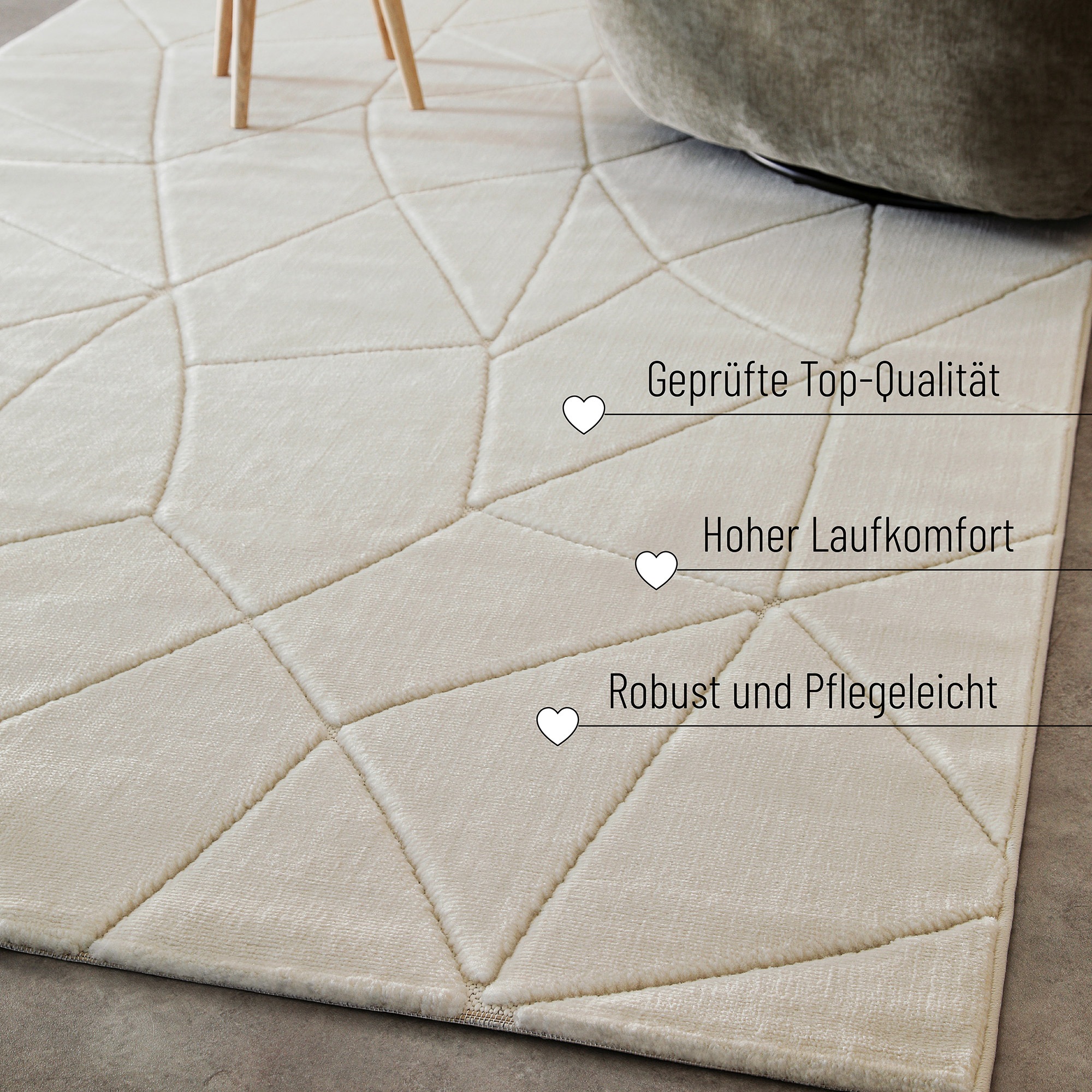 Wecon home Teppich »Unplugged, auch in quadratischer Form«, rechteckig, 10 günstig online kaufen