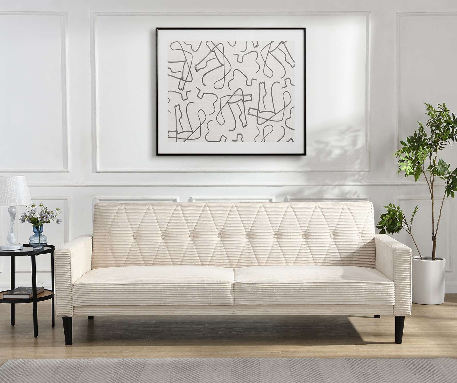 Dorel Home 3-Sitzer »Avon« Schlafsofa 213cm, Bettfunktion (110/190cm), tren günstig online kaufen