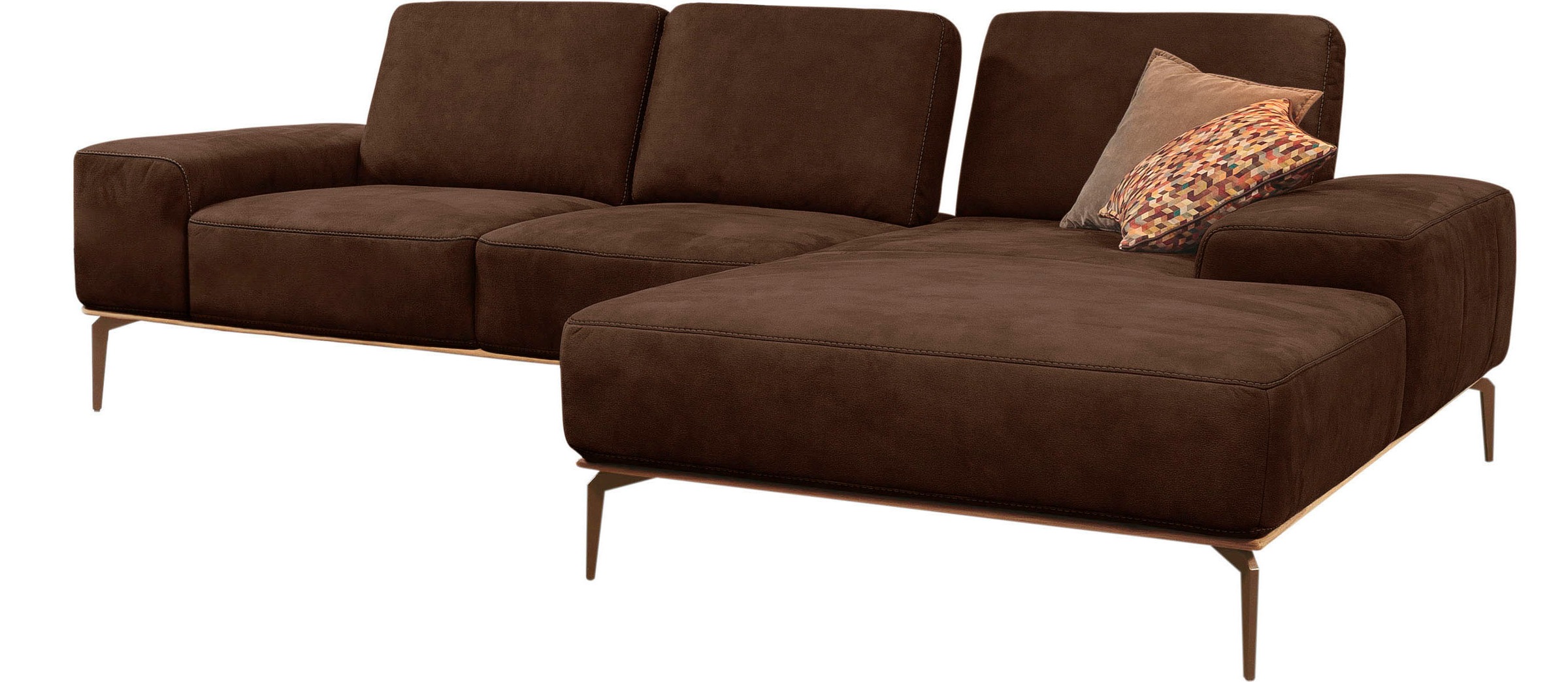 W.SCHILLIG Ecksofa "run, Designsofa mit tollem Sitzkomfort, bequem, L-Form" günstig online kaufen