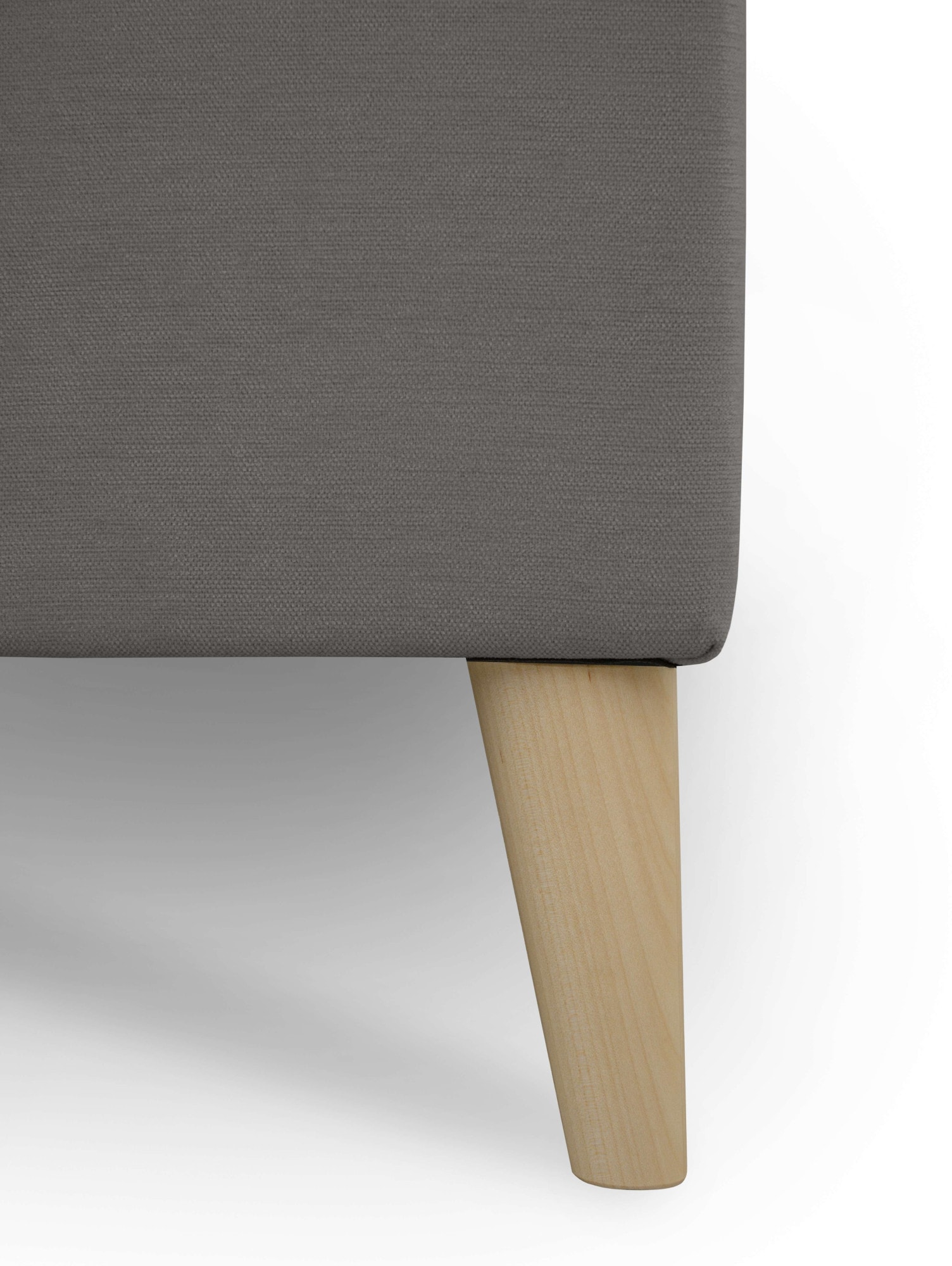 OTTO home 3-Sitzer »Oland Skandi, weicher Chenille-Stoff« 224 cm, Wellenunterfederung, Skandi-Design, Massivholzfüße