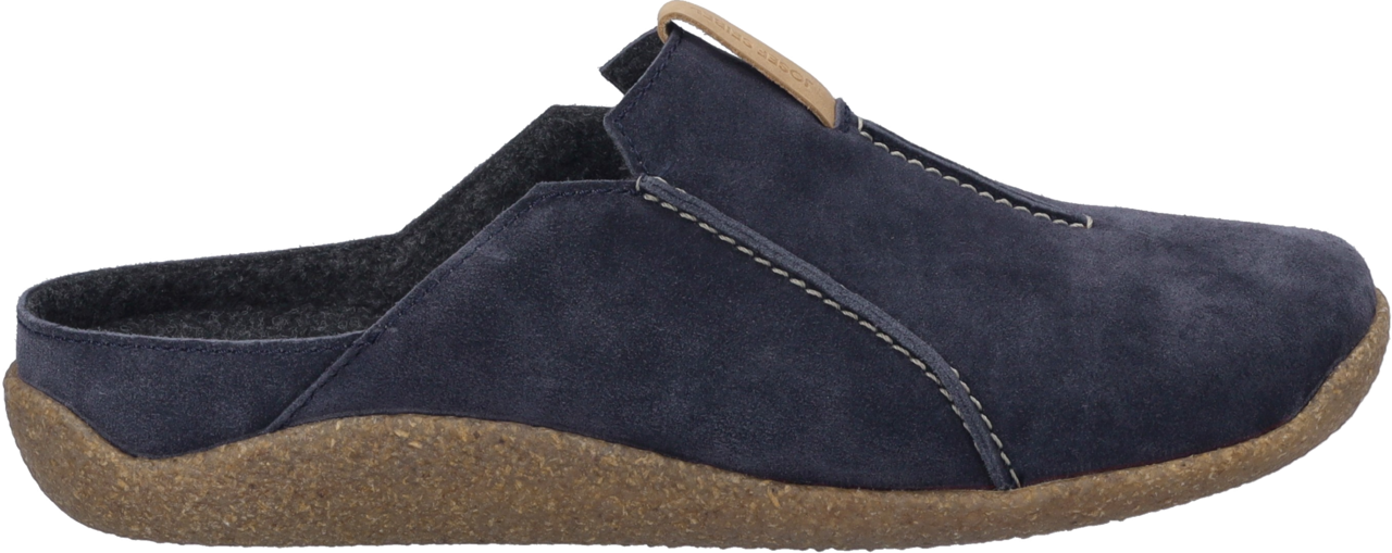 Josef Seibel Hausschuh »Vince 02«  Schlupfschuh mit Kontrastbesatz und Logoprägung, H-Weite