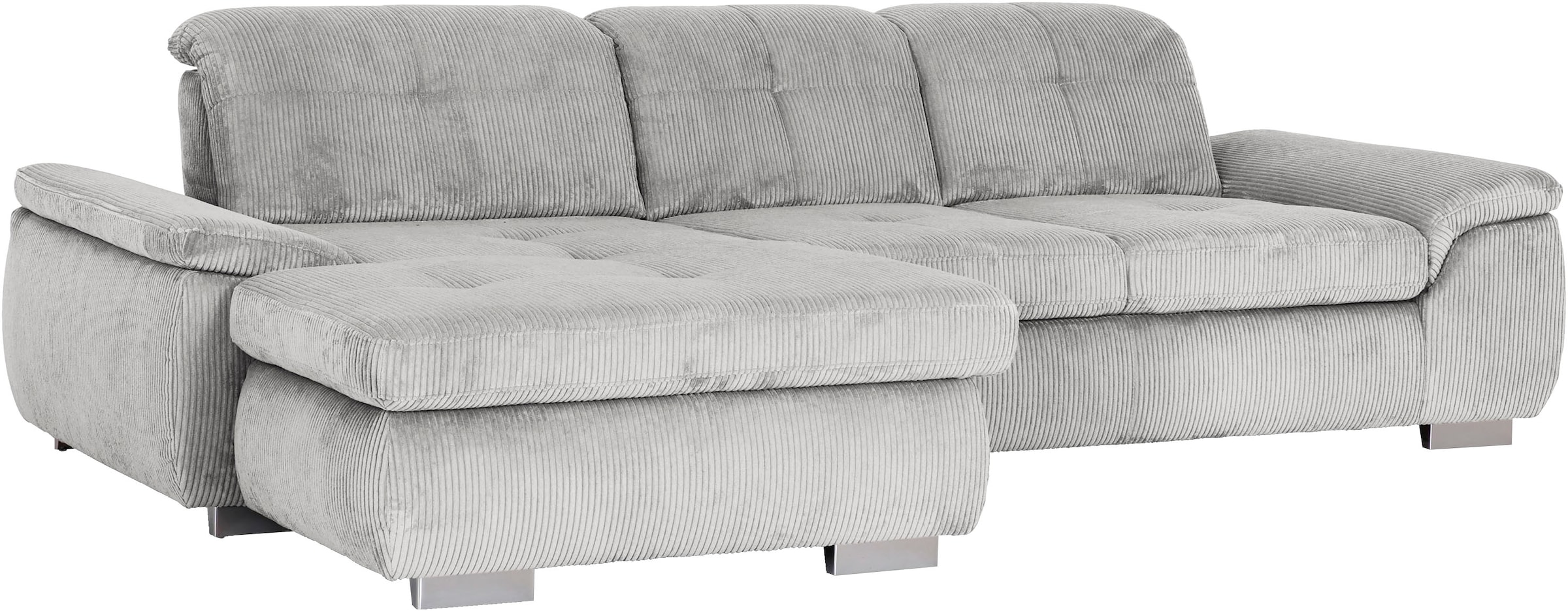 Die PlanBar Ecksofa »MP-IN16037 L-Form, Breite 289 cm, mit Kaltschaum-Polsterung« mit Sitztiefenverstellung & Zierkissen