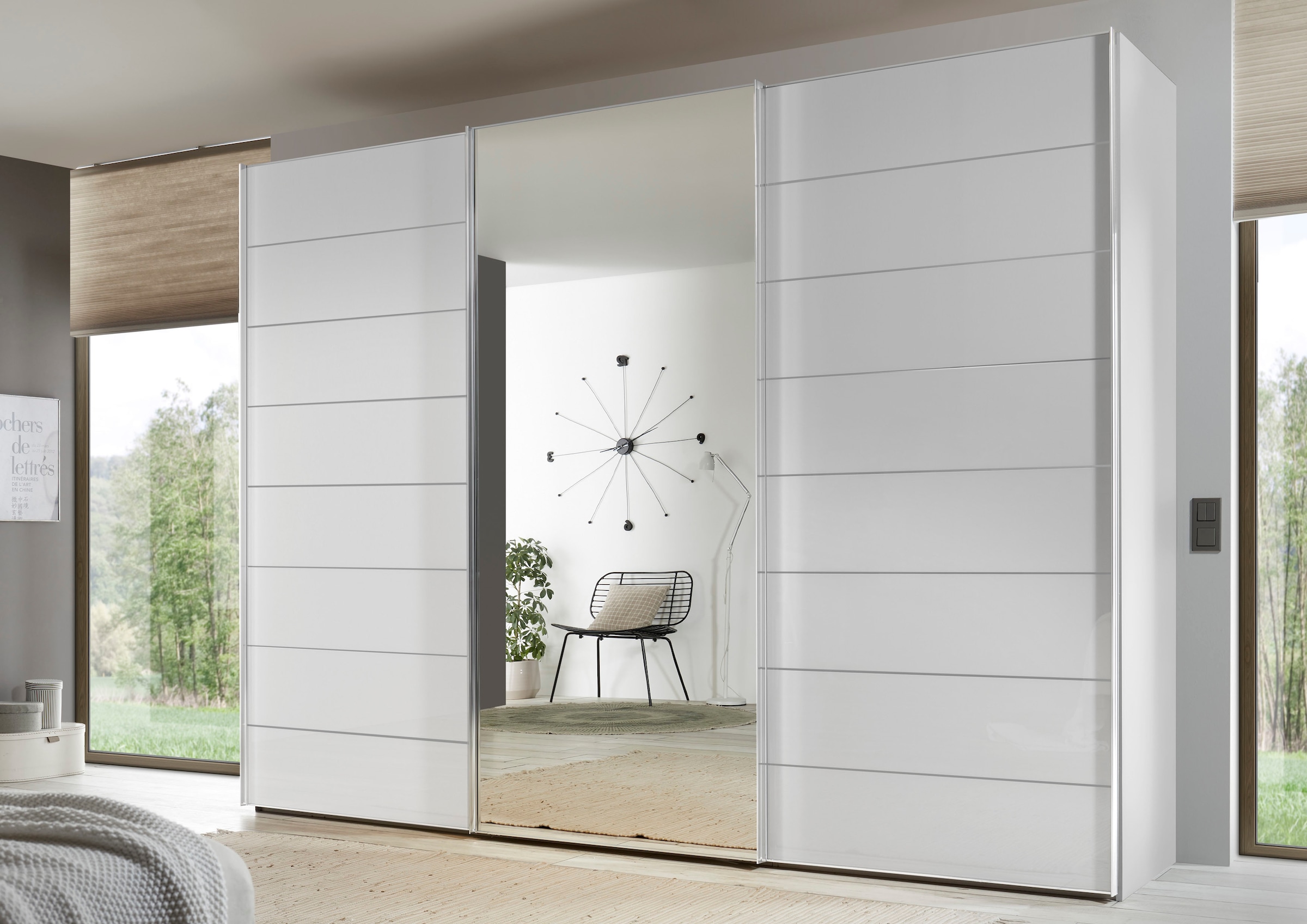 STAUD Schwebetürenschrank »Sonate Como mit Spiegel, in wertiger Staud-Qualität, Made in Germany«, (in 4 verschiedenen Ausstattungsvarianten erhältlich), viele Varianten