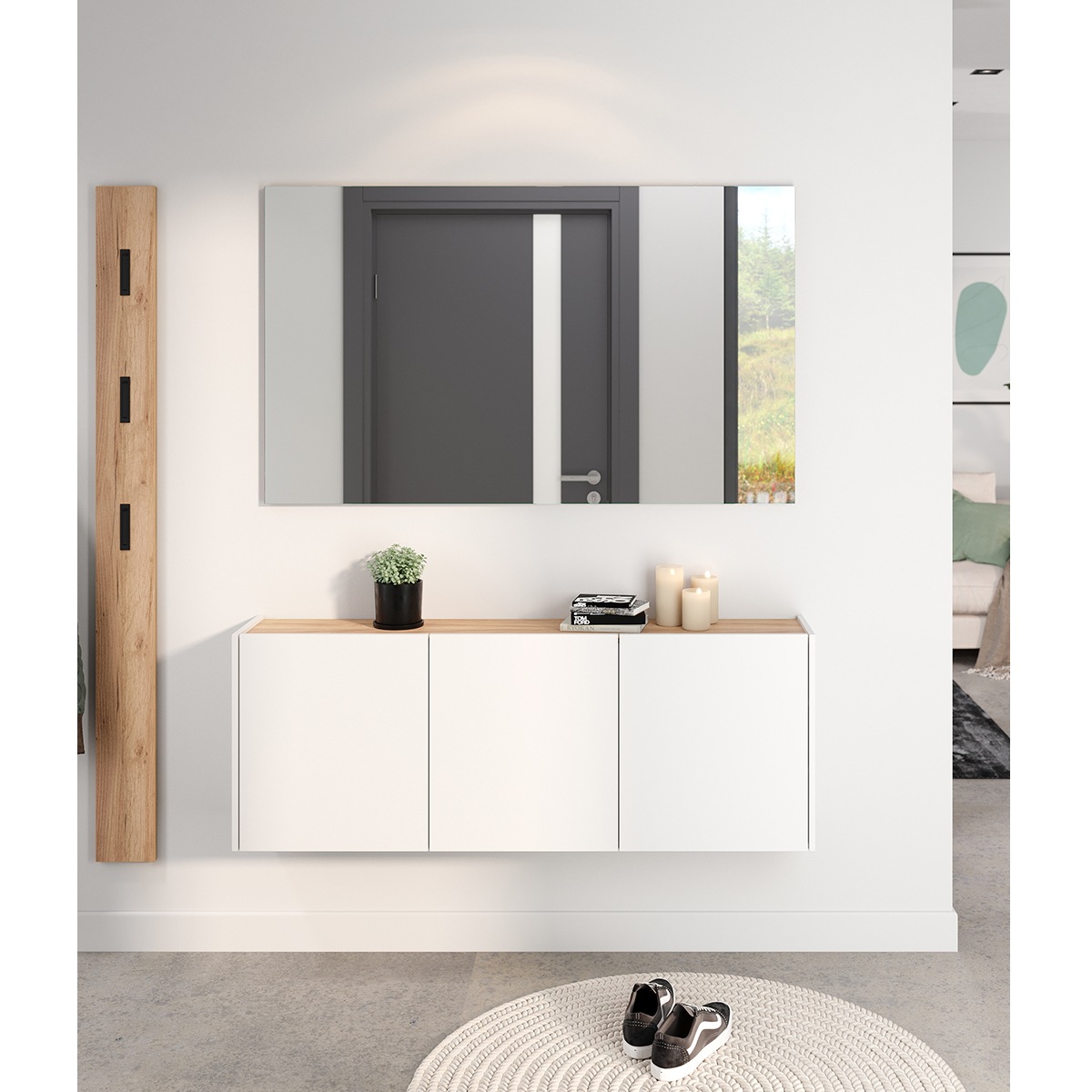 GERMANIA Garderoben-Set "Libbiano", (3 St.), Garderoben-Set bestehend aus M günstig online kaufen