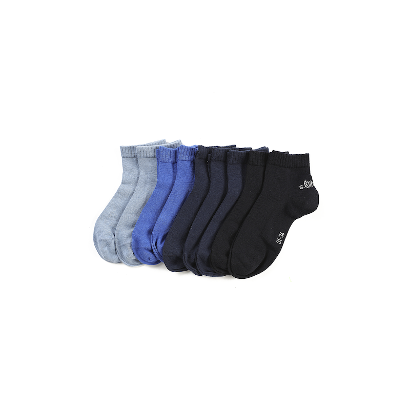 S.OLIVER Kurzsocken »essentials« 9 Paar tlg. mit vielseitigen Farben blue 35-38 35-38 QUARTERS