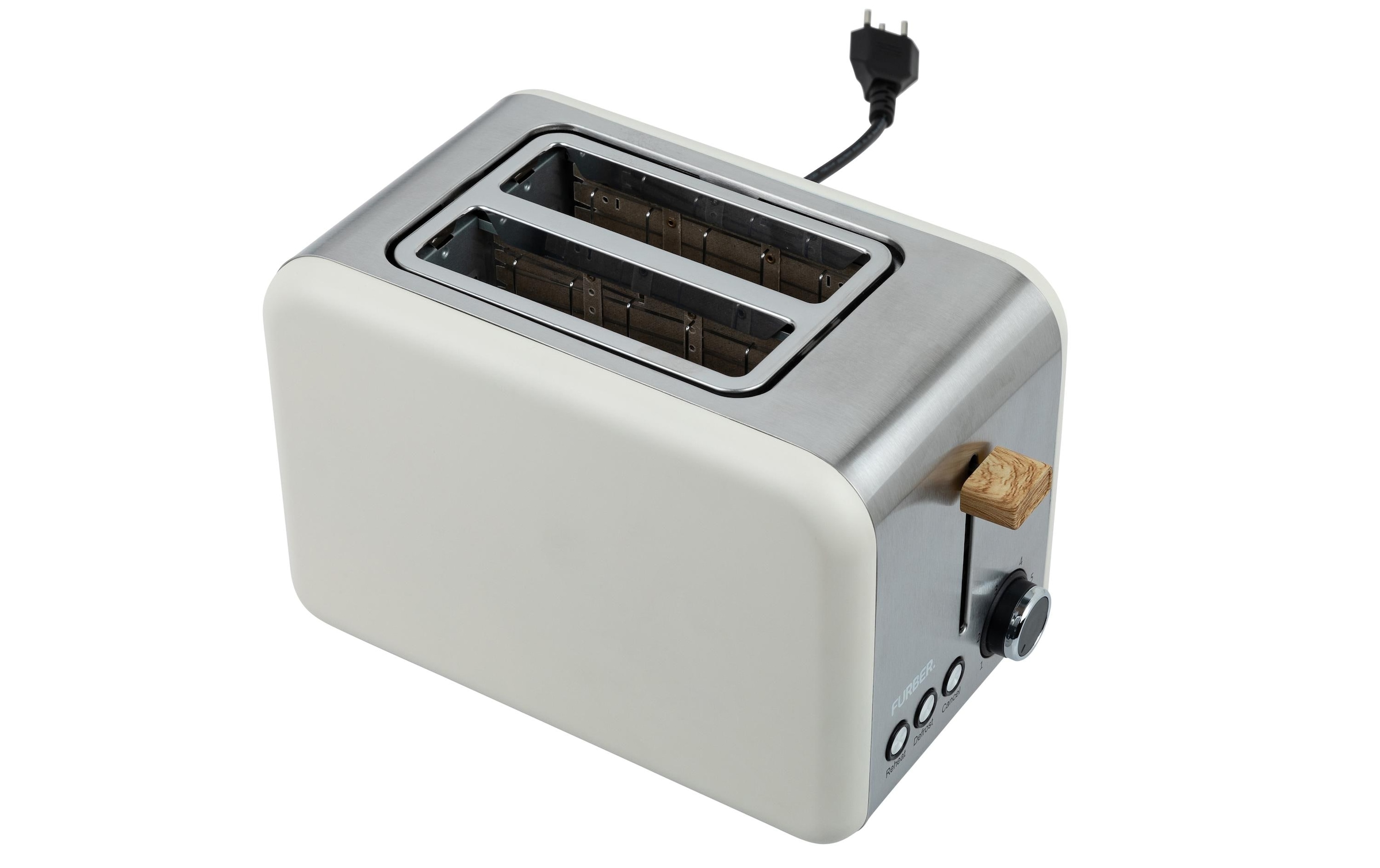 FURBER Toaster »Toaster Creu/Holz« für 2 Scheiben 850 W