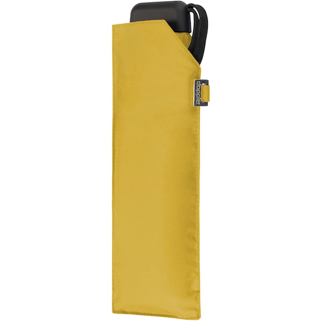 doppler® Taschenregenschirm »Carbonsteel Slim uni, shiny yellow« online bei