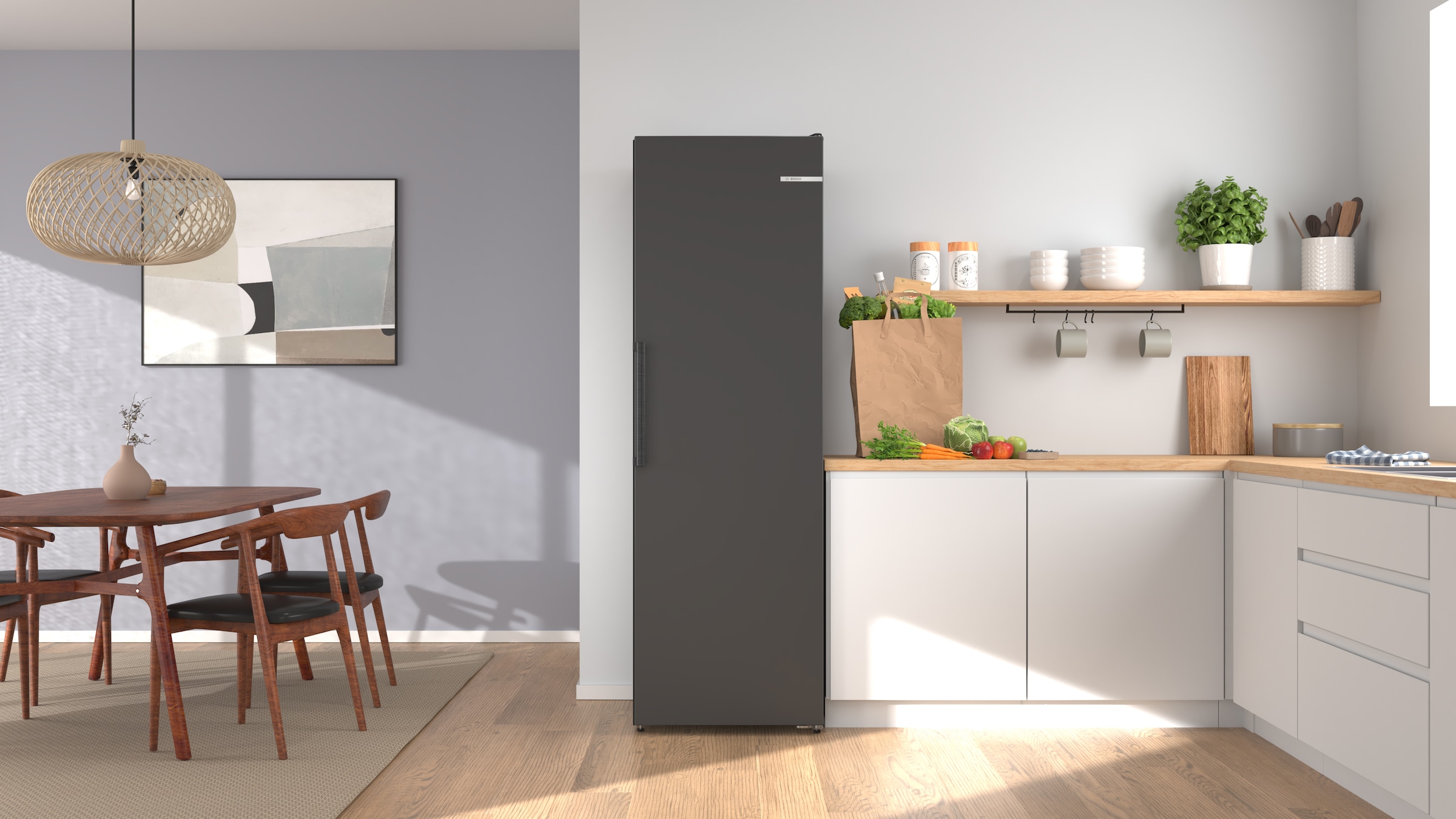 BOSCH Gefrierschrank Serie 4 »GSN36VCCG« 186,2 cm hoch 59,5 cm breit Nie wieder abtauen mit leisem No Frost Gefrierschrank.