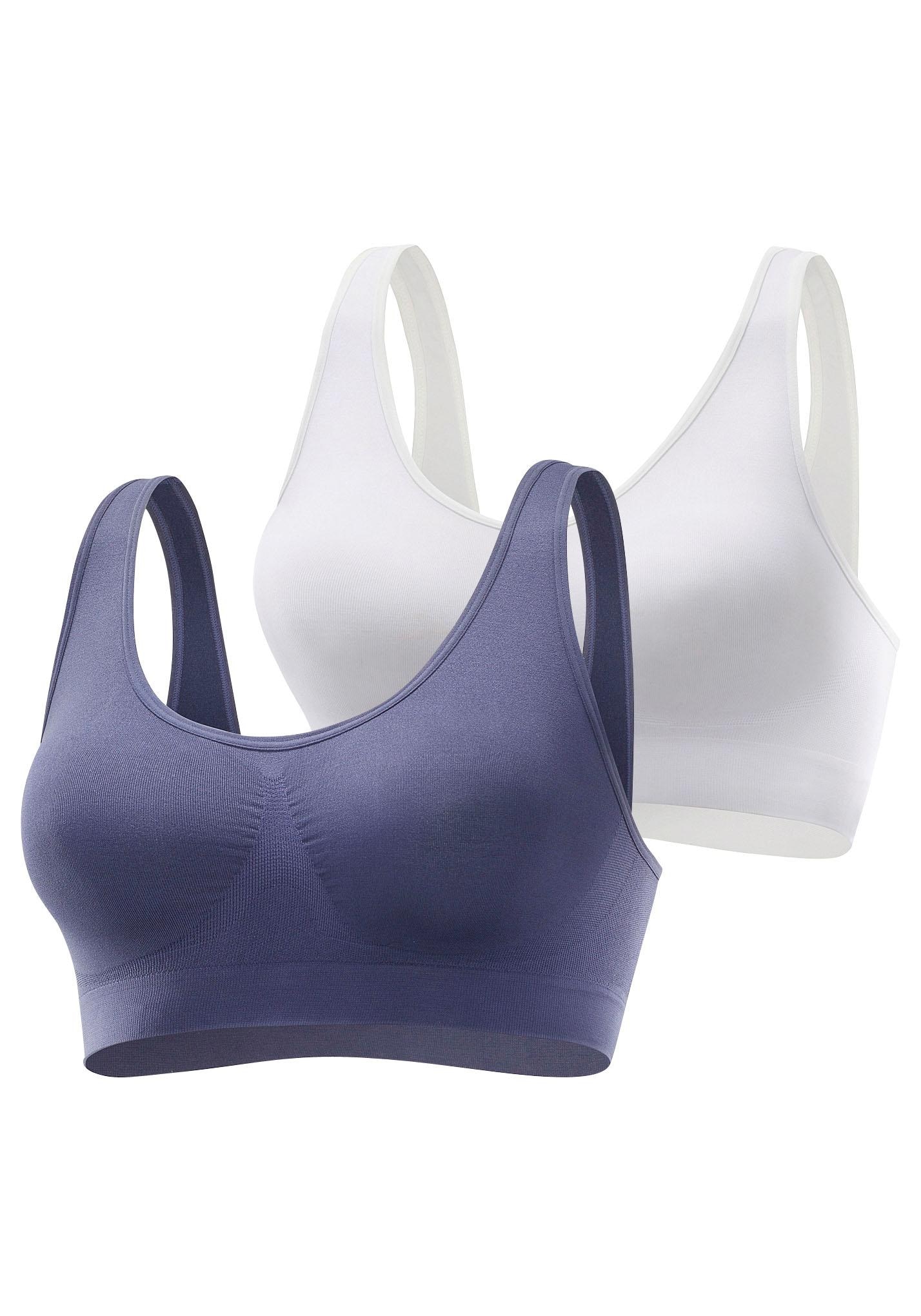 petite fleur Bralette-BH (Packung 2 Stück) SEAMLESS aus weichem Microtouchmaterial  Basic Dessous