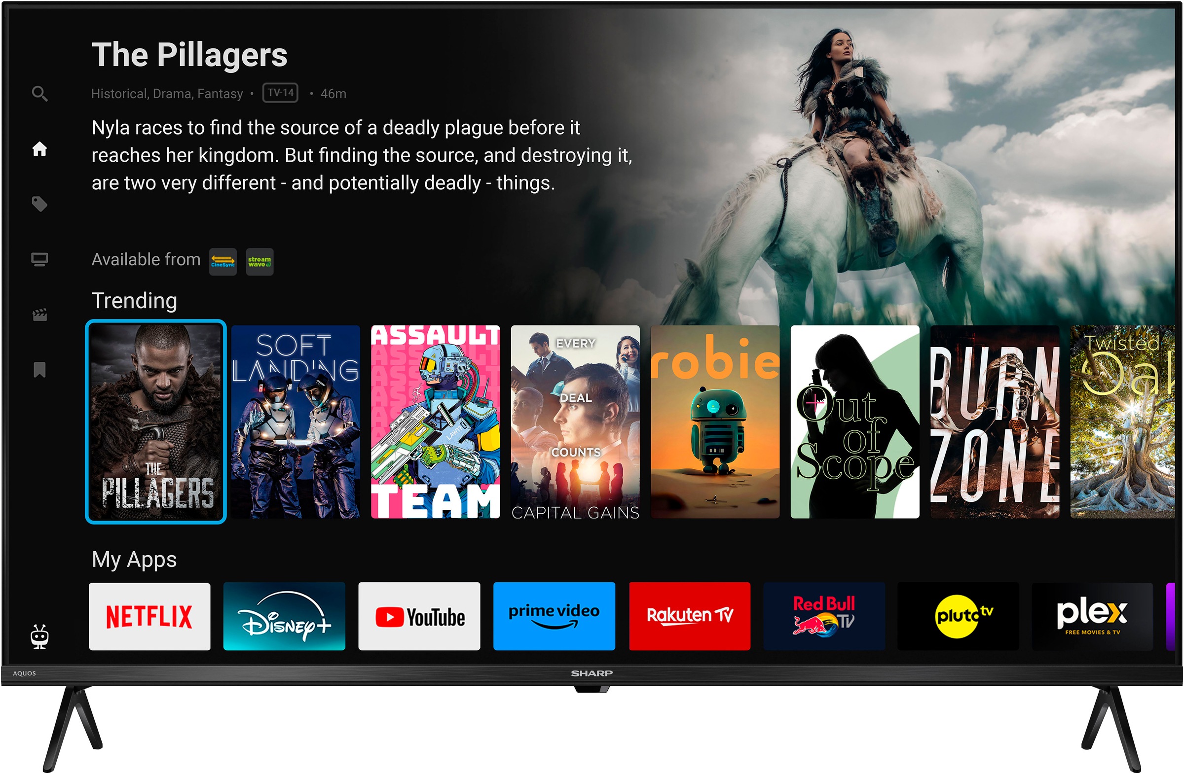 Sharp LED-Fernseher »4T-C43GKx«, 4K Ultra HD, Smart-TV