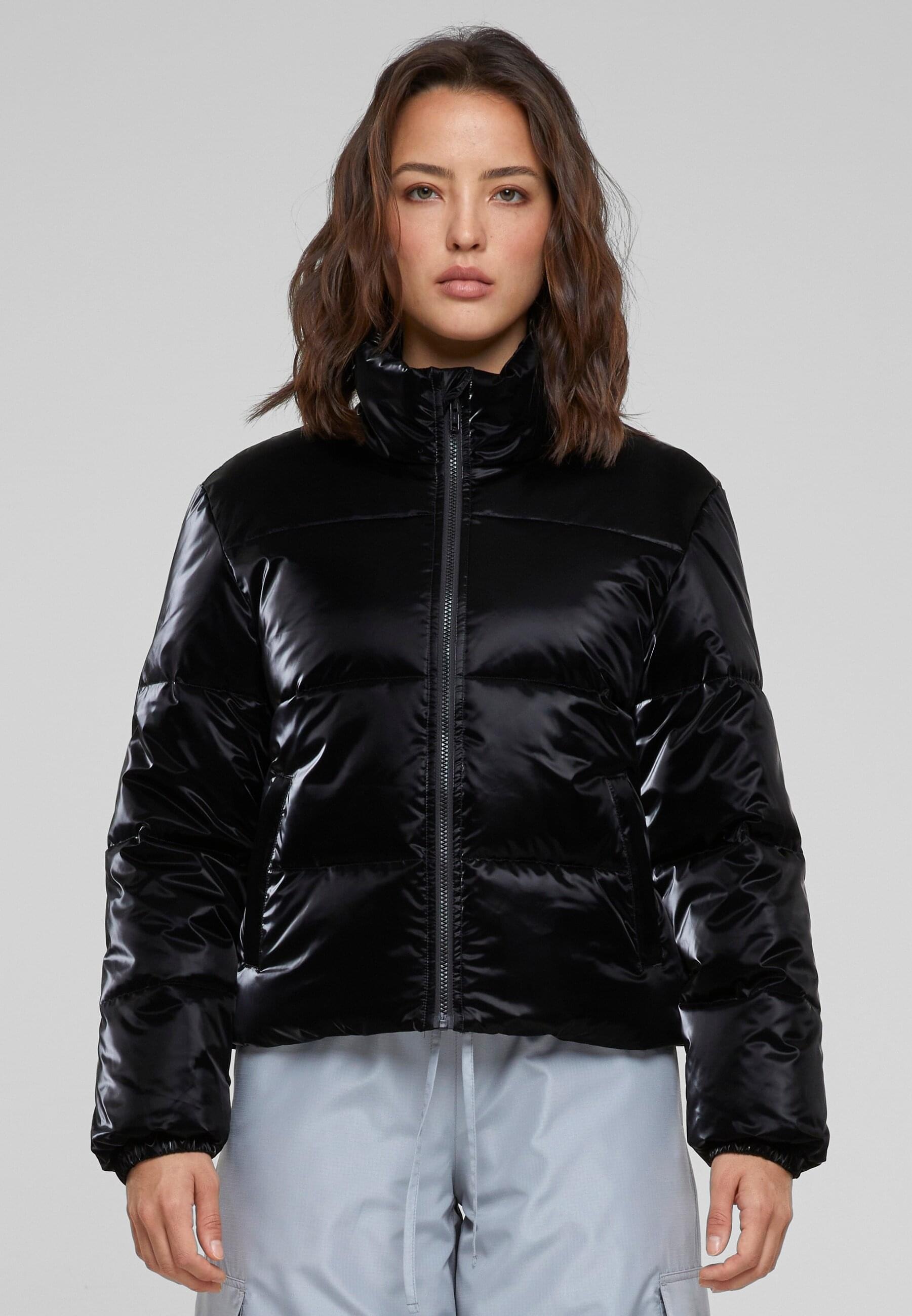 URBAN CLASSICS Winterjacke »Urban Classics Damen Ladies Shark Skin Puffer Jacket« 1 Stk. tlg. ohne Kapuze