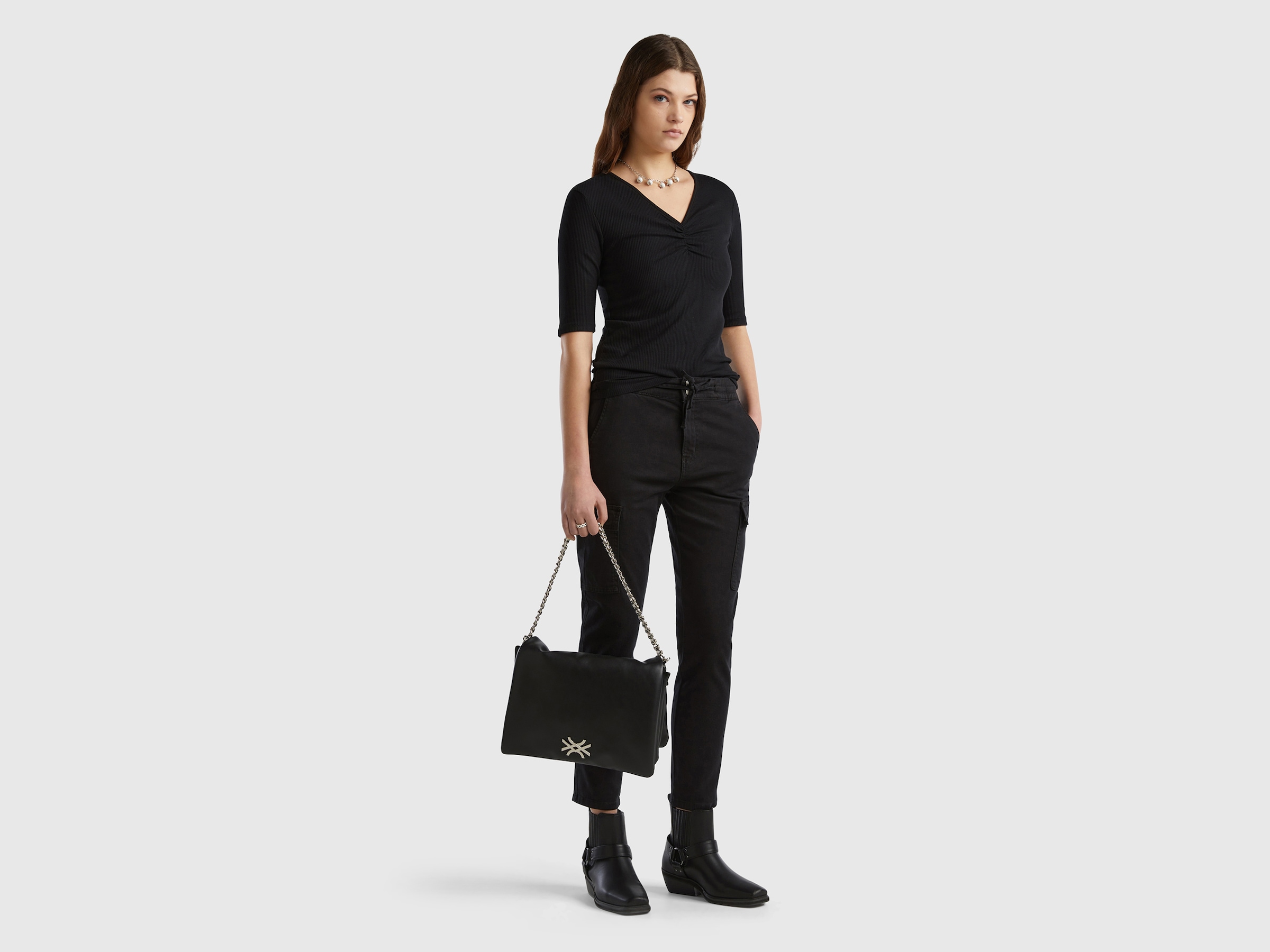 United Colors of Benetton Cargohose, mit elastischem Bund