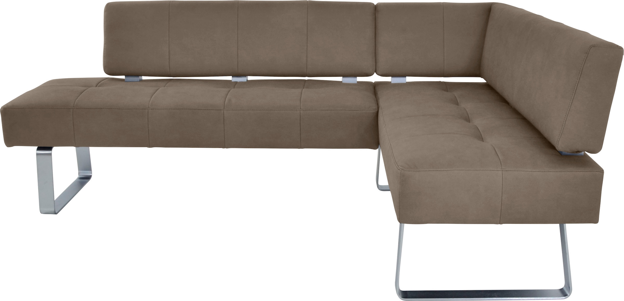 K+W Komfort & Wohnen Eckbankgruppe »Spider II« Set, 4 Stk. tlg. langer Schenkel 195cm, 2 Freischwinger, Auszugstisch in Breite 120 cm