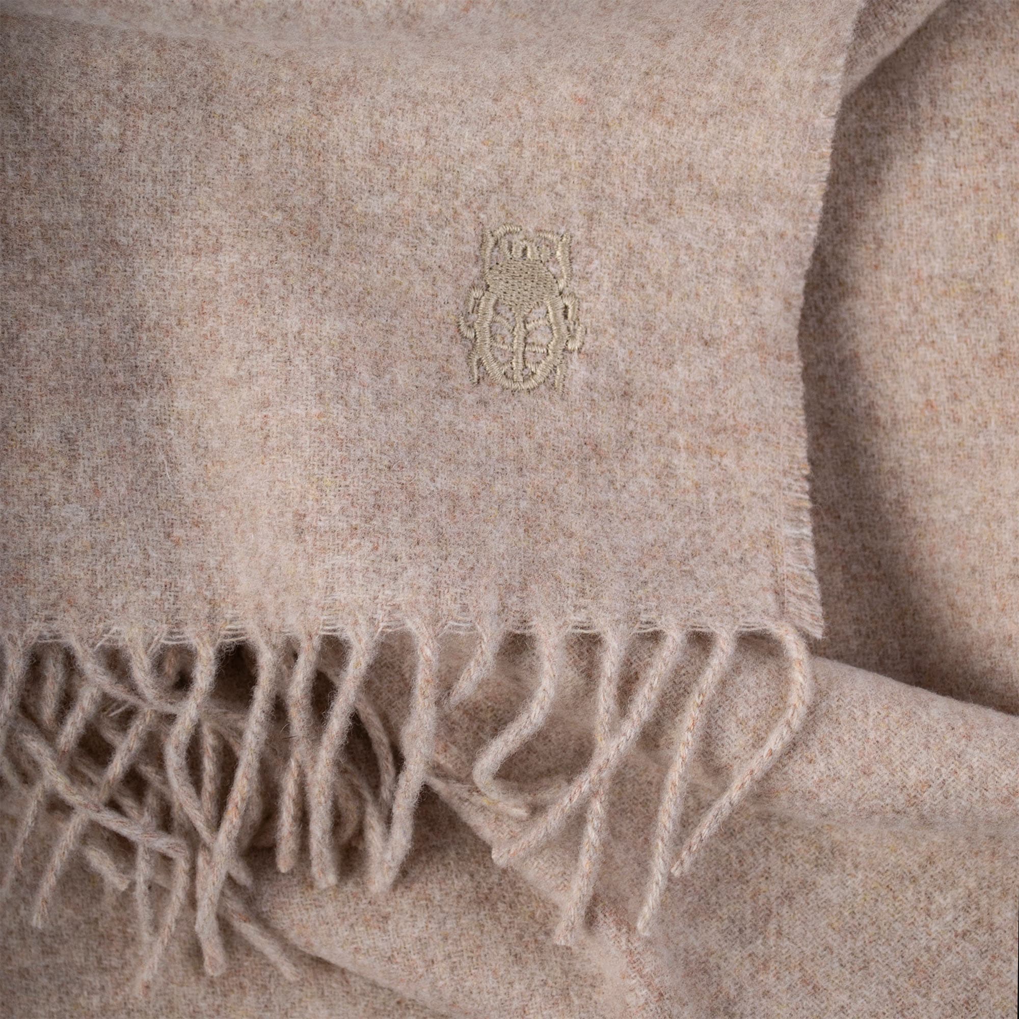 ZOEPPRITZ1828 Wohndecke »Since 1828 Lambswool« klassisch unifarbenes Plaid aus Schurwolle